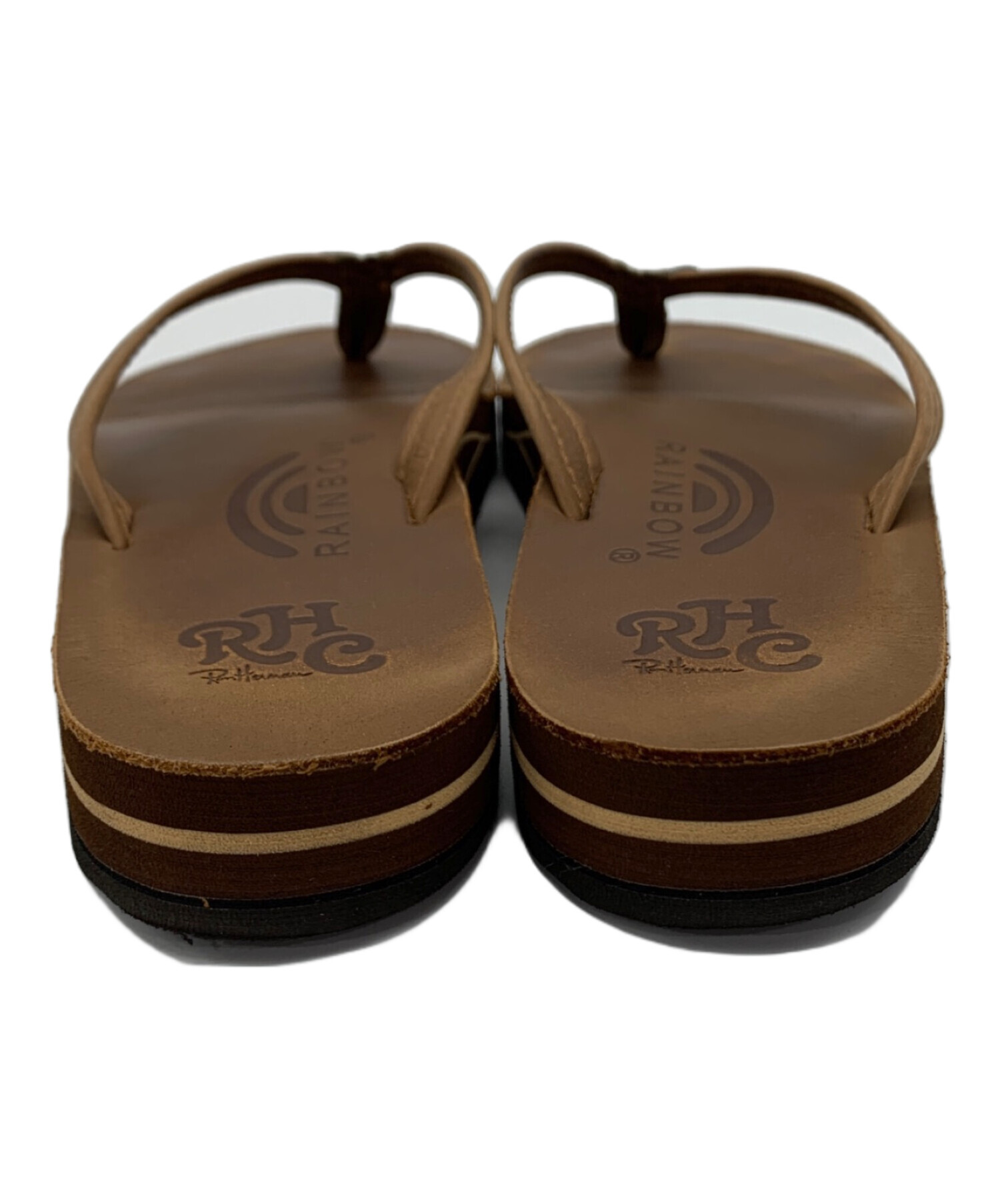 ABさま専用 新品未使用タグ付き レインボーサンダル ブラウン メンズS RAINBOW SANDALS（レインボーサンダル） サンダル 別注 Double Layer