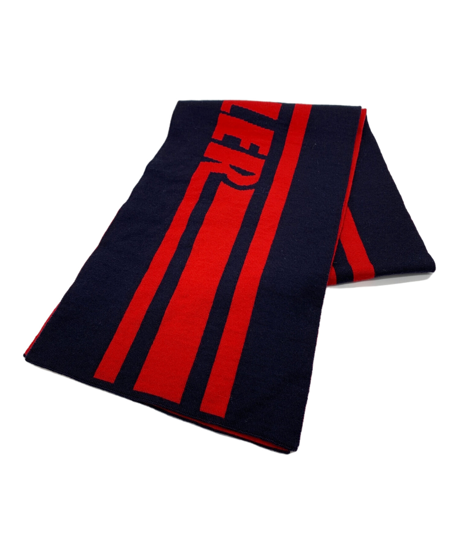中古・古着通販】MONCLER (モンクレール) マフラー レッド×ネイビー
