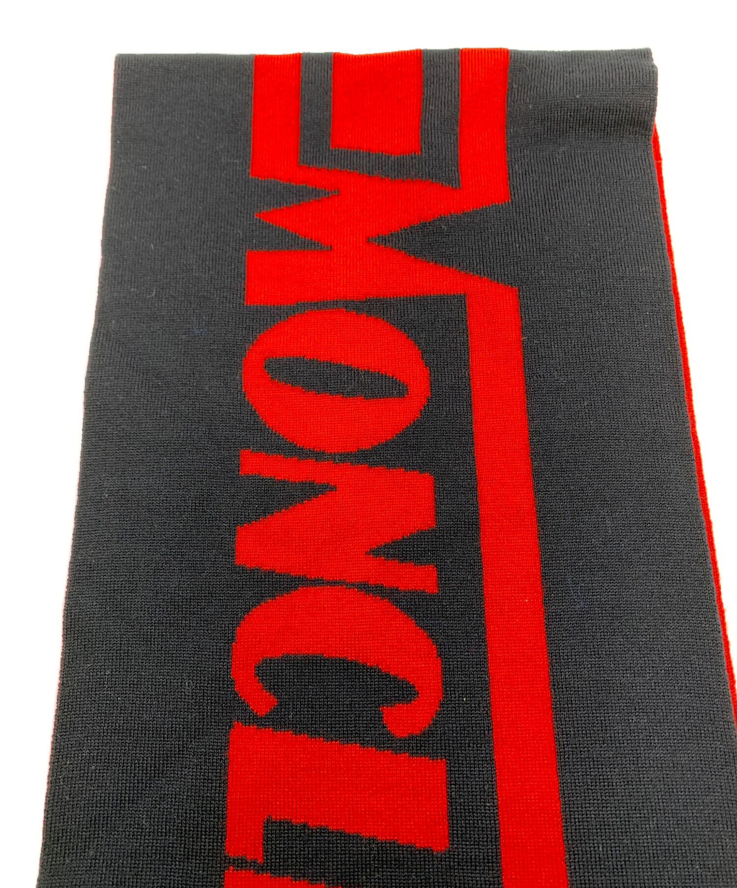 中古・古着通販】MONCLER (モンクレール) マフラー レッド×ネイビー
