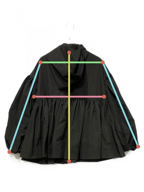 中古・古着通販】YOIHI (ヨイヒ) フリルギャザーマウンテンパーカー