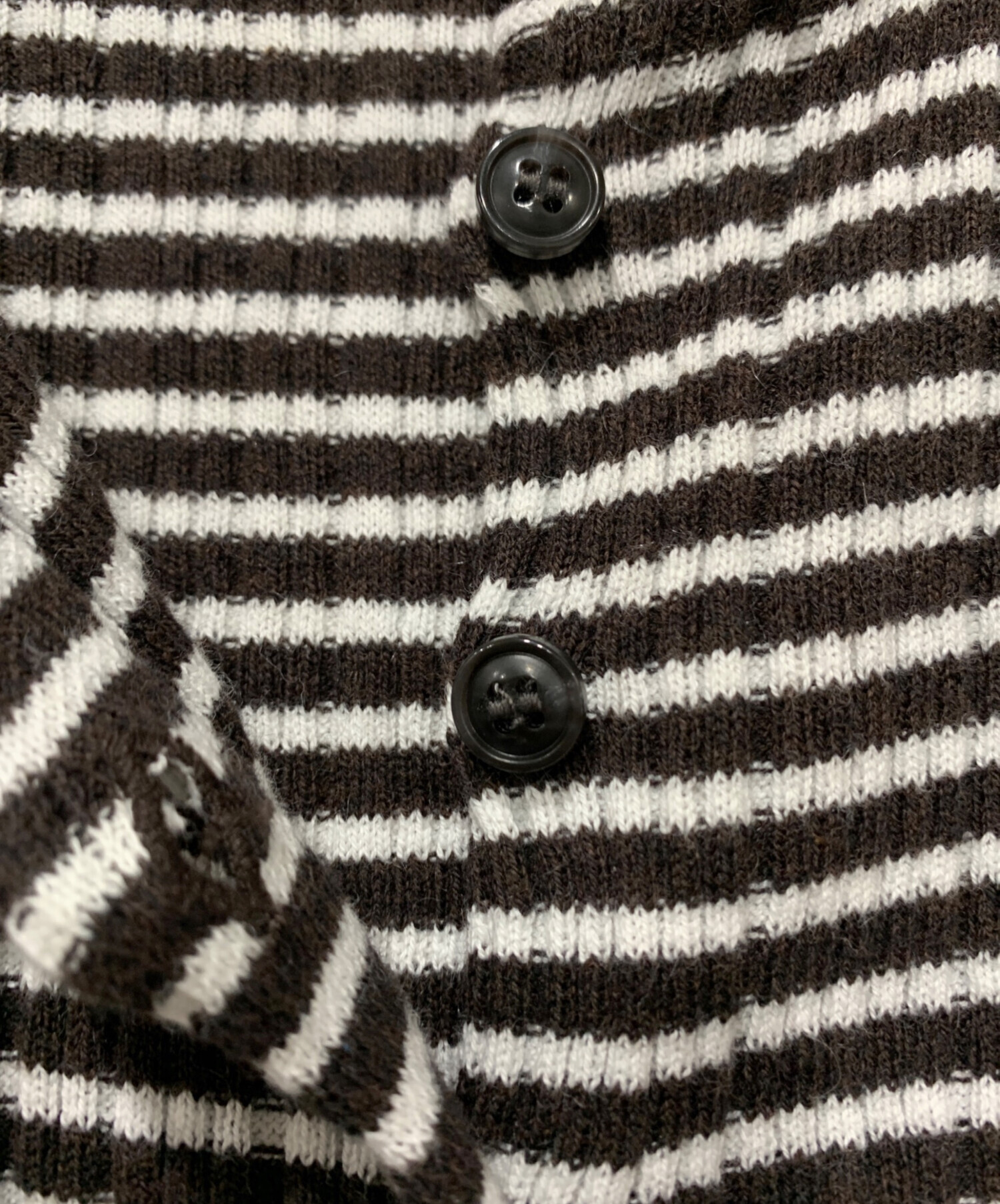 tyn.TGOR/トゴール グリッターモヘヤカーディガン 中古・古着通販】tyn.TGOR (トゴール) フリルカーディガン ホワイト