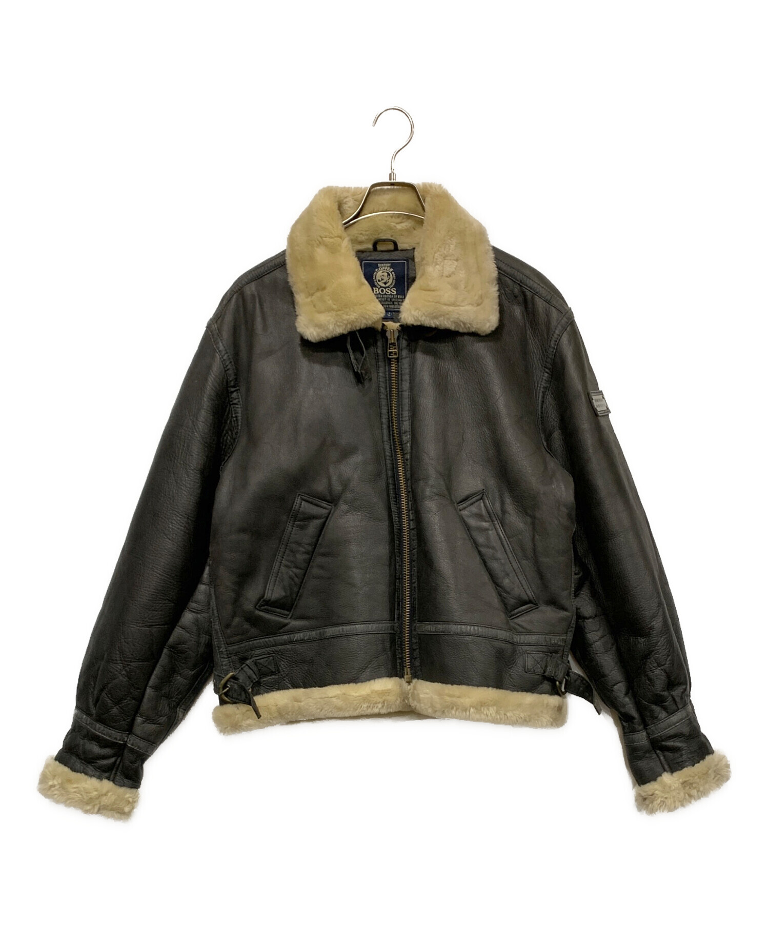 中古・古着通販】BOSS (ボス) B-3 フライトジャケット ブラック サイズ
