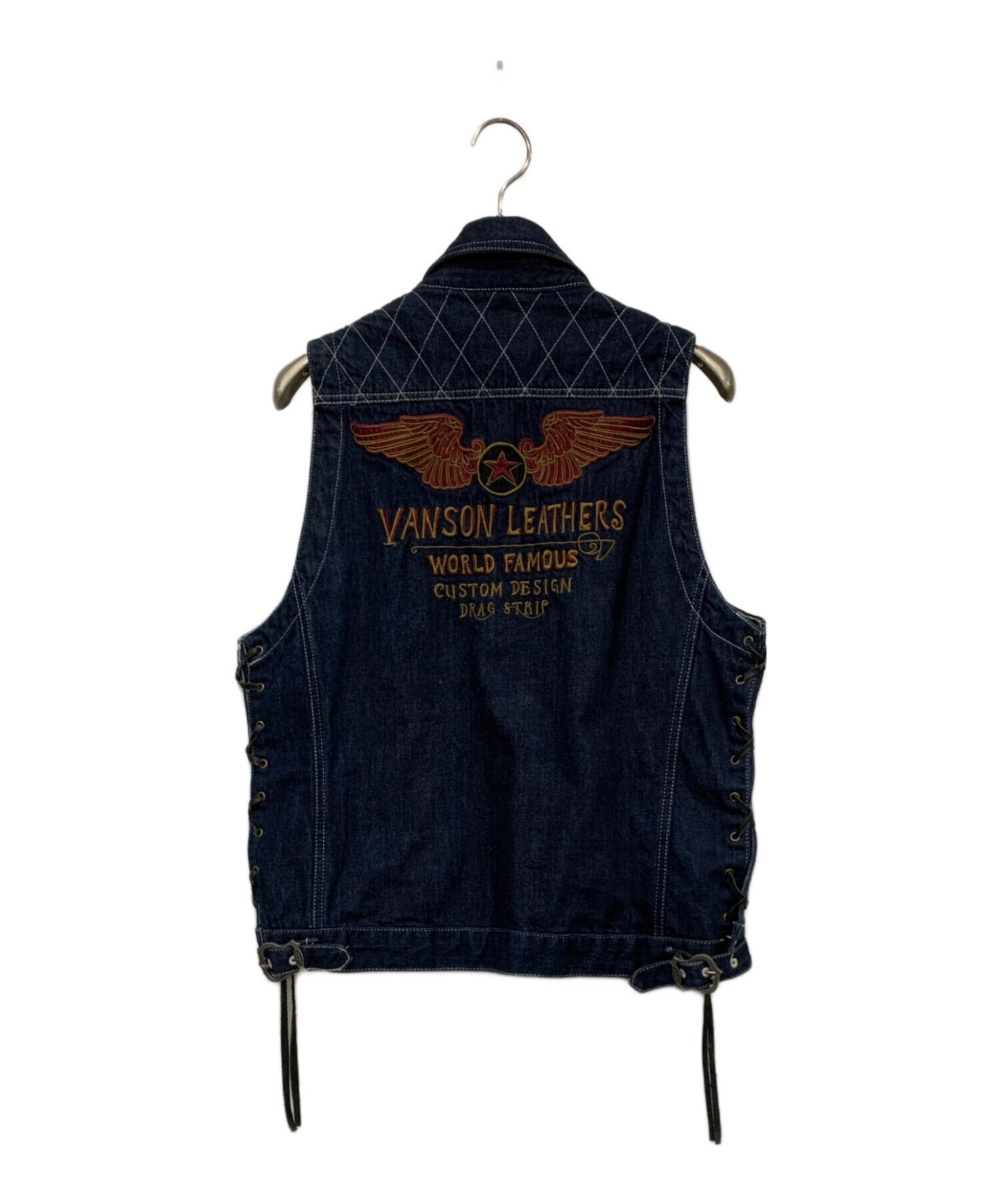 XXL】 VANSON LEATHERS 【定価16800+税】 デニムベスト NVSV-2401