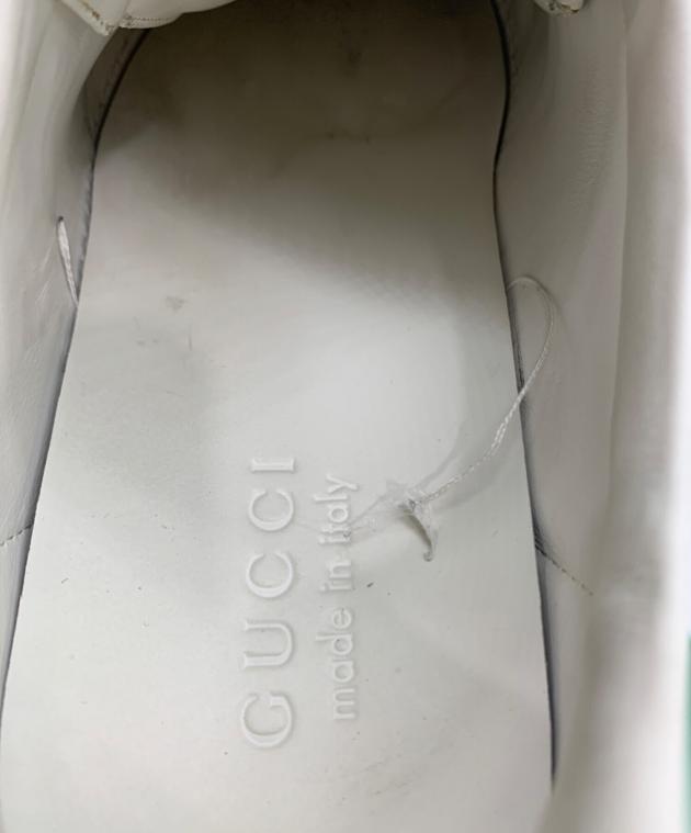 中古・古着通販】GUCCI (グッチ) スニーカー ホワイト×グリーン サイズ