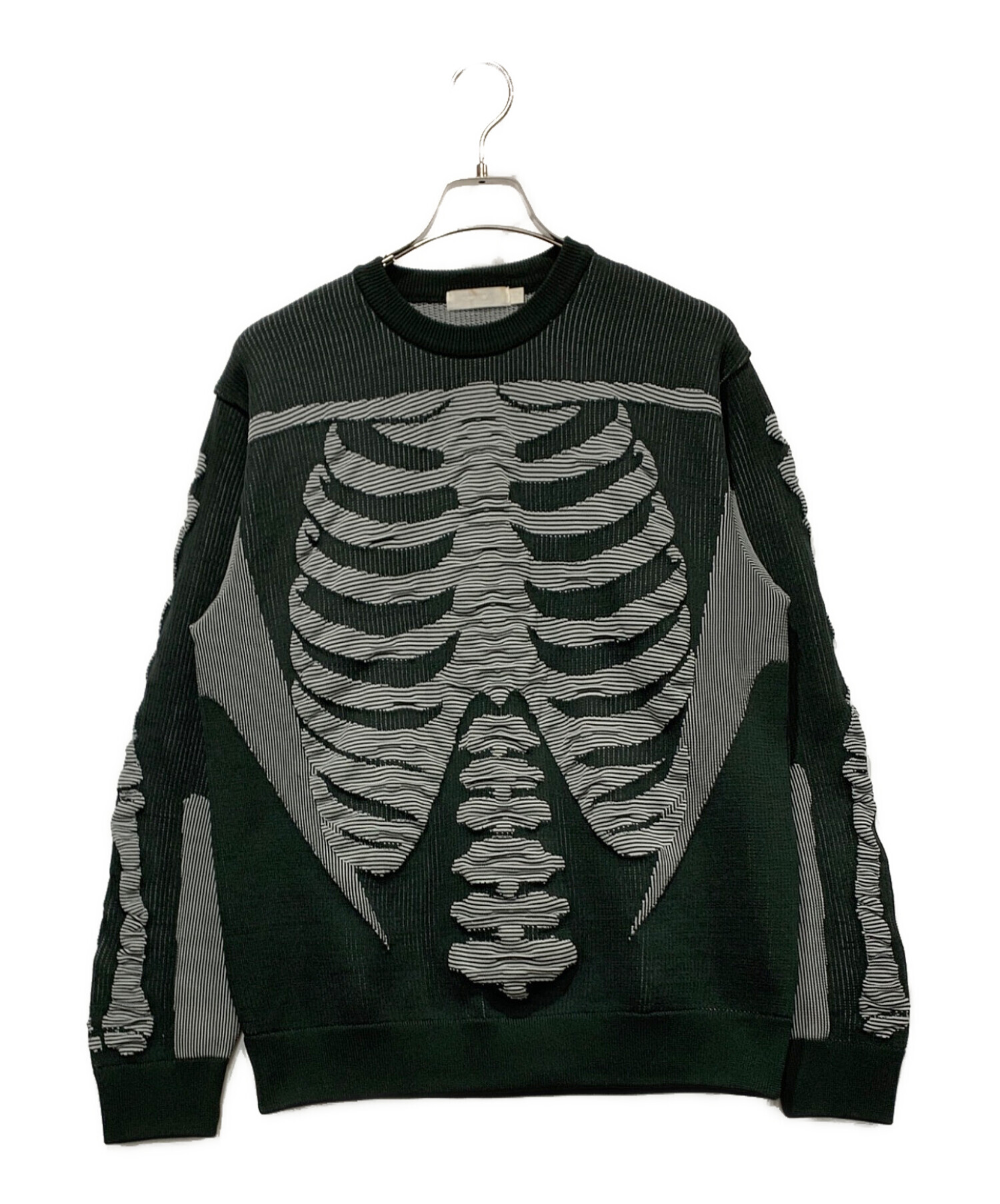 中古・古着通販】ROTOL (ロトル) 3D SKELTON KNIT グリーン サイズ 