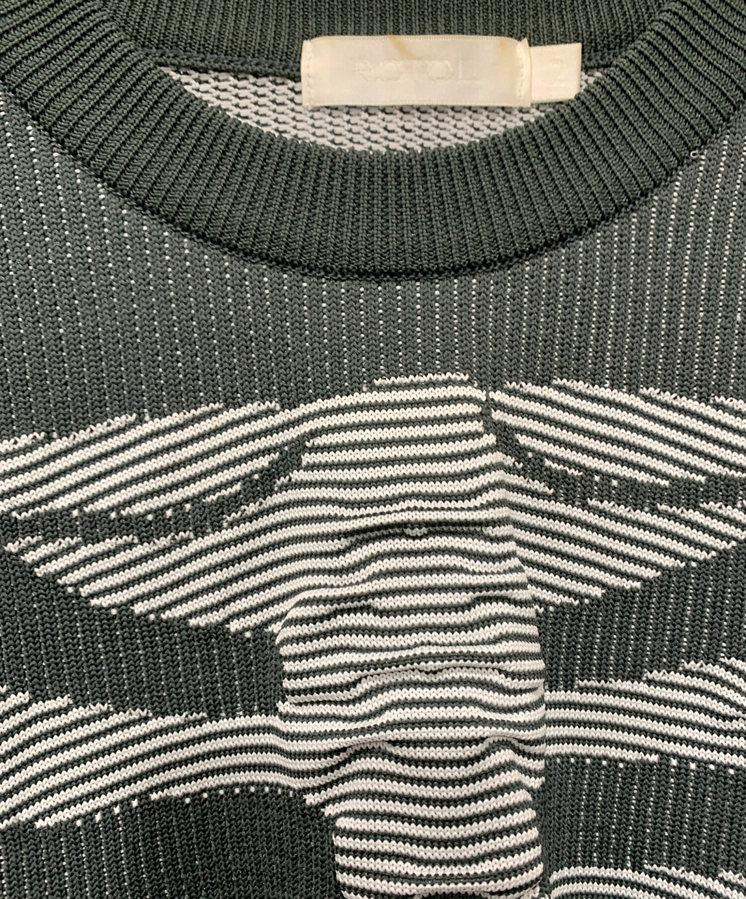 中古・古着通販】ROTOL (ロトル) 3D SKELTON KNIT グリーン サイズ 