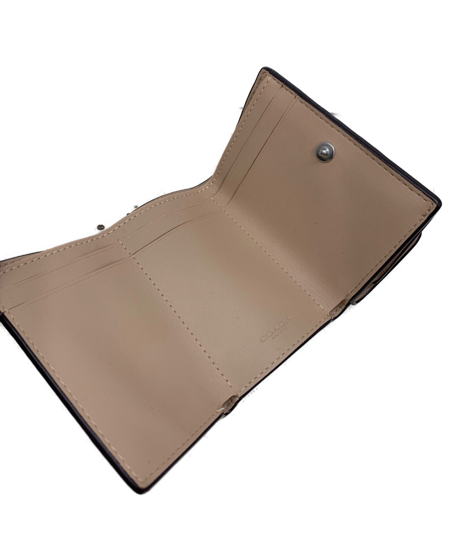 中古・古着通販】COACH (コーチ) 3つ折り財布 ピンク｜ブランド・古着