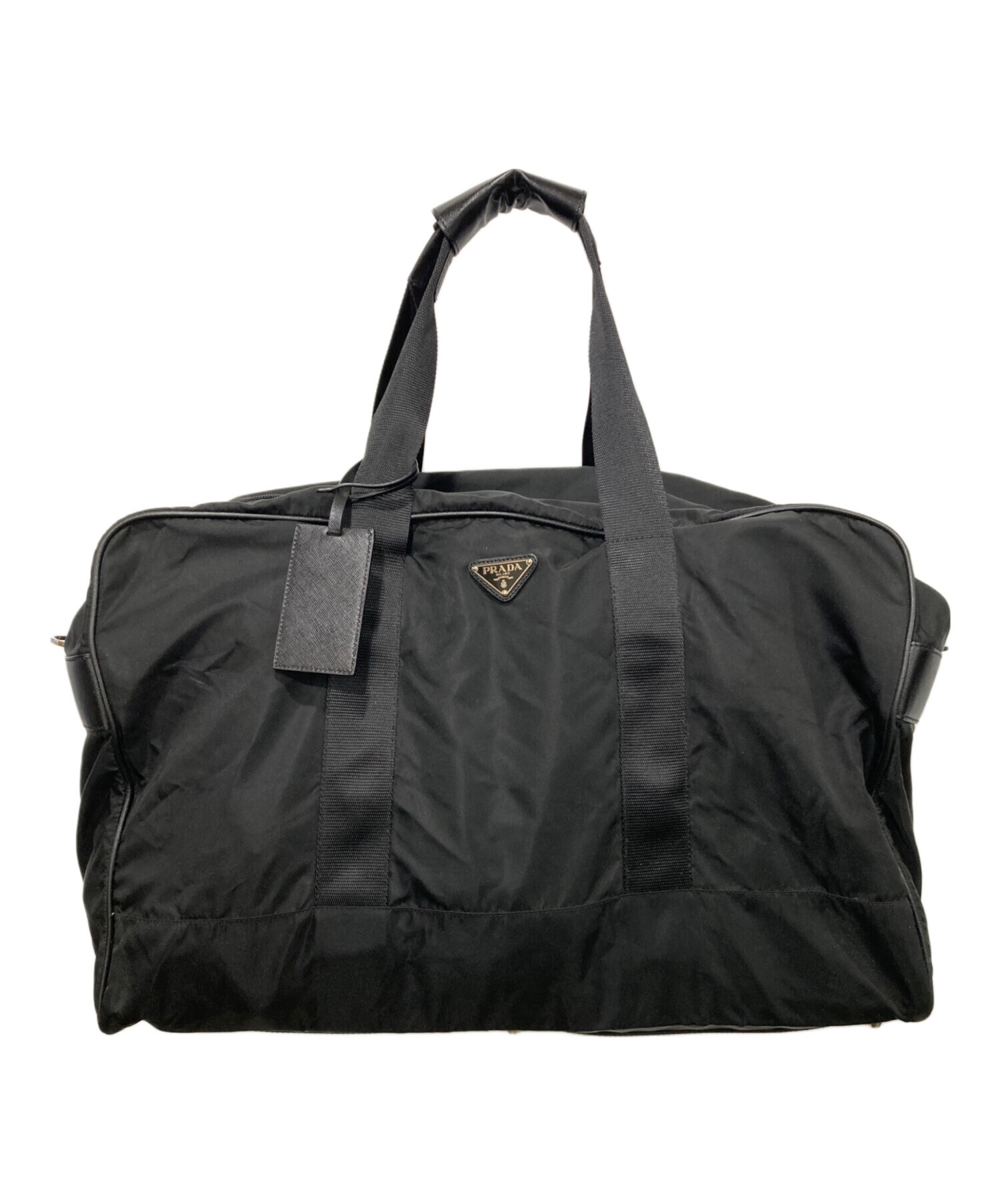 中古・古着通販】PRADA (プラダ) ナイロンボストンバッグ ブラック