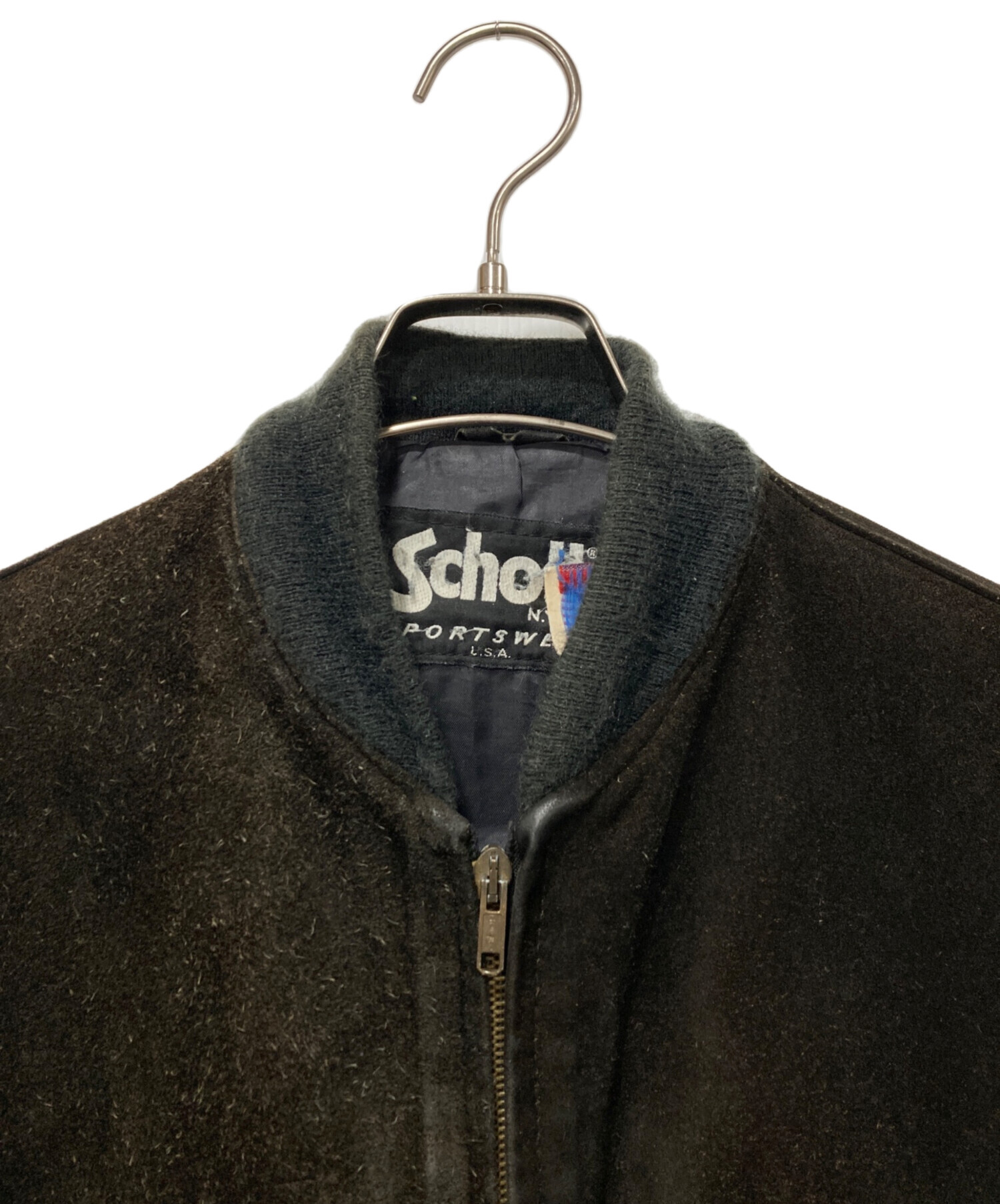 中古・古着通販】Schott (ショット) スエードジャケット ブラック