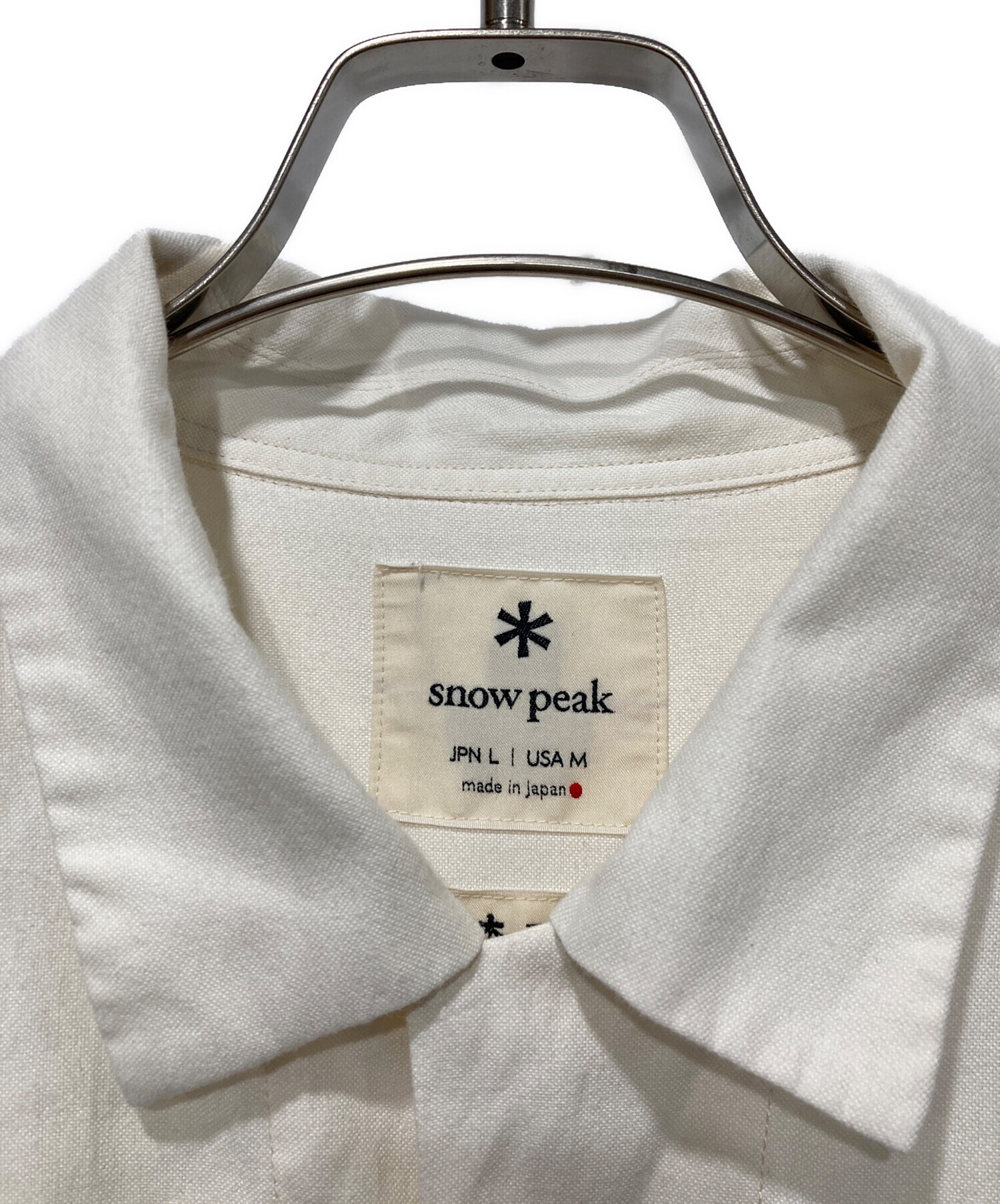 中古・古着通販】Snow peak (スノーピーク) 長袖シャツ アイボリー