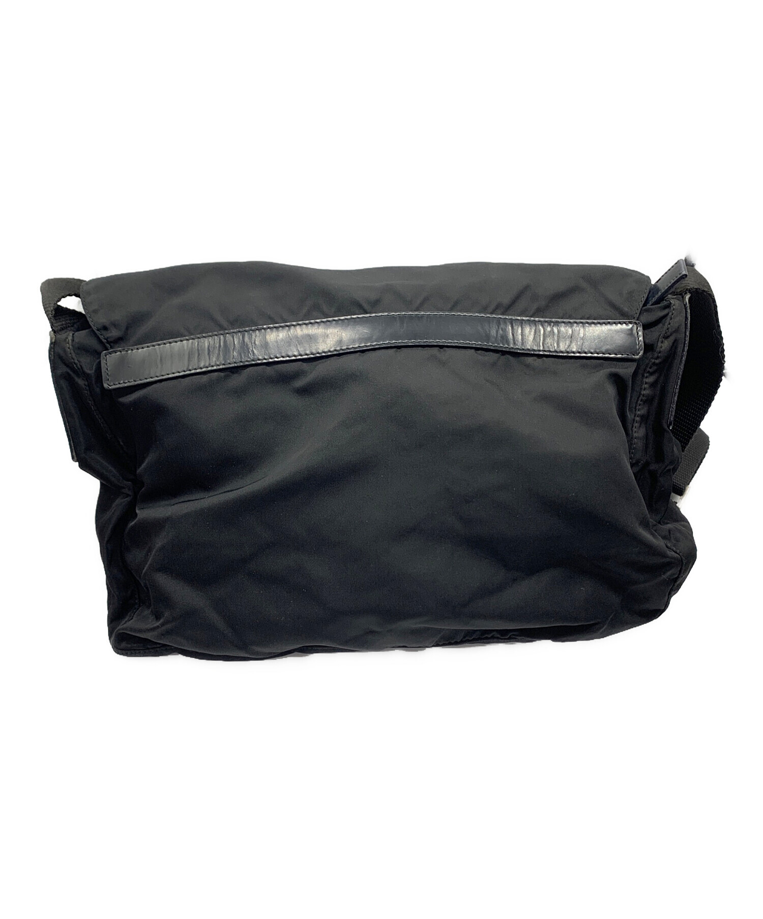 中古・古着通販】PRADA (プラダ) ナイロンショルダーバッグ ブラック 