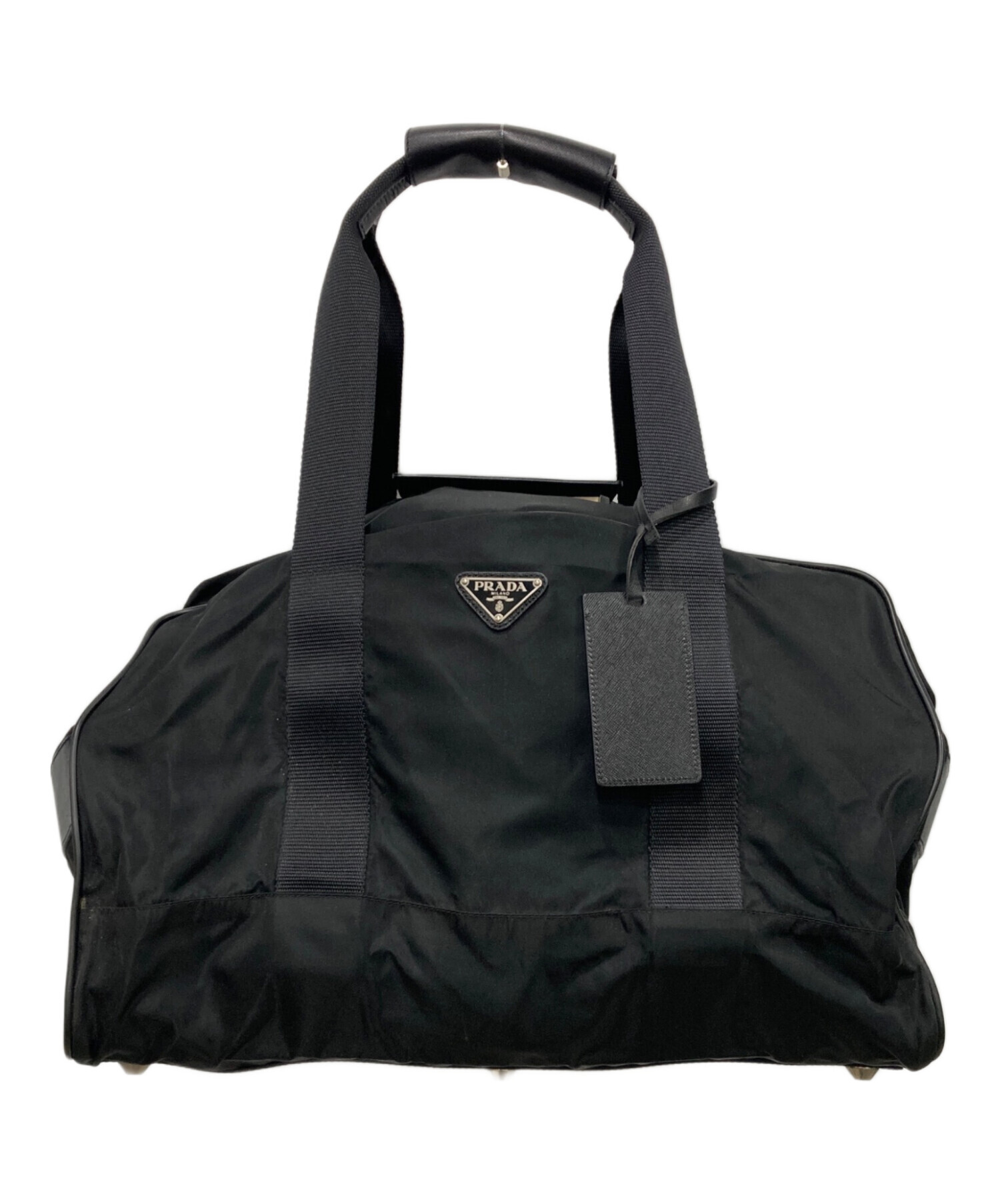 中古・古着通販】PRADA (プラダ) ボストンバッグ ブラック|ブランド 中古・古着通販】PRADA (プラダ) ボストンバッグ ブラック|ブランド