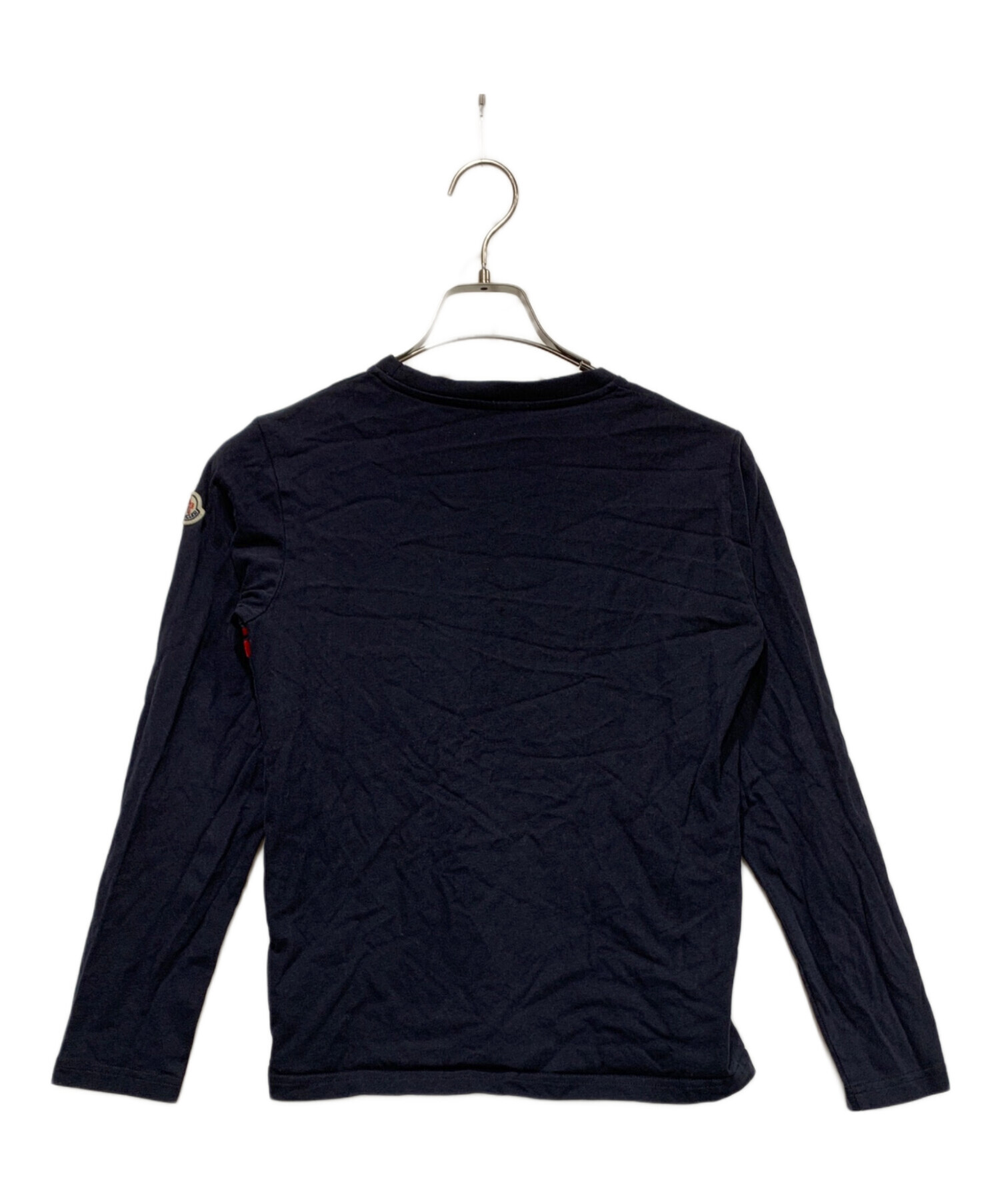 MONCLER 長袖 カットソー ネイビー S 中古・古着通販】MONCLER (モンクレール) 長袖カットソー ネイビー