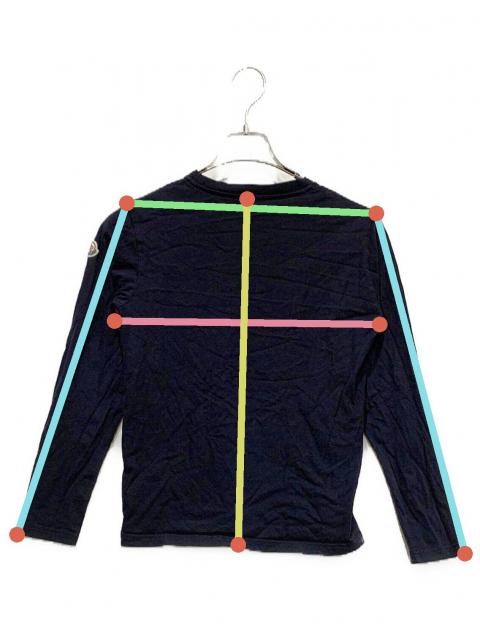 中古・古着通販】MONCLER (モンクレール) 長袖カットソー ネイビー
