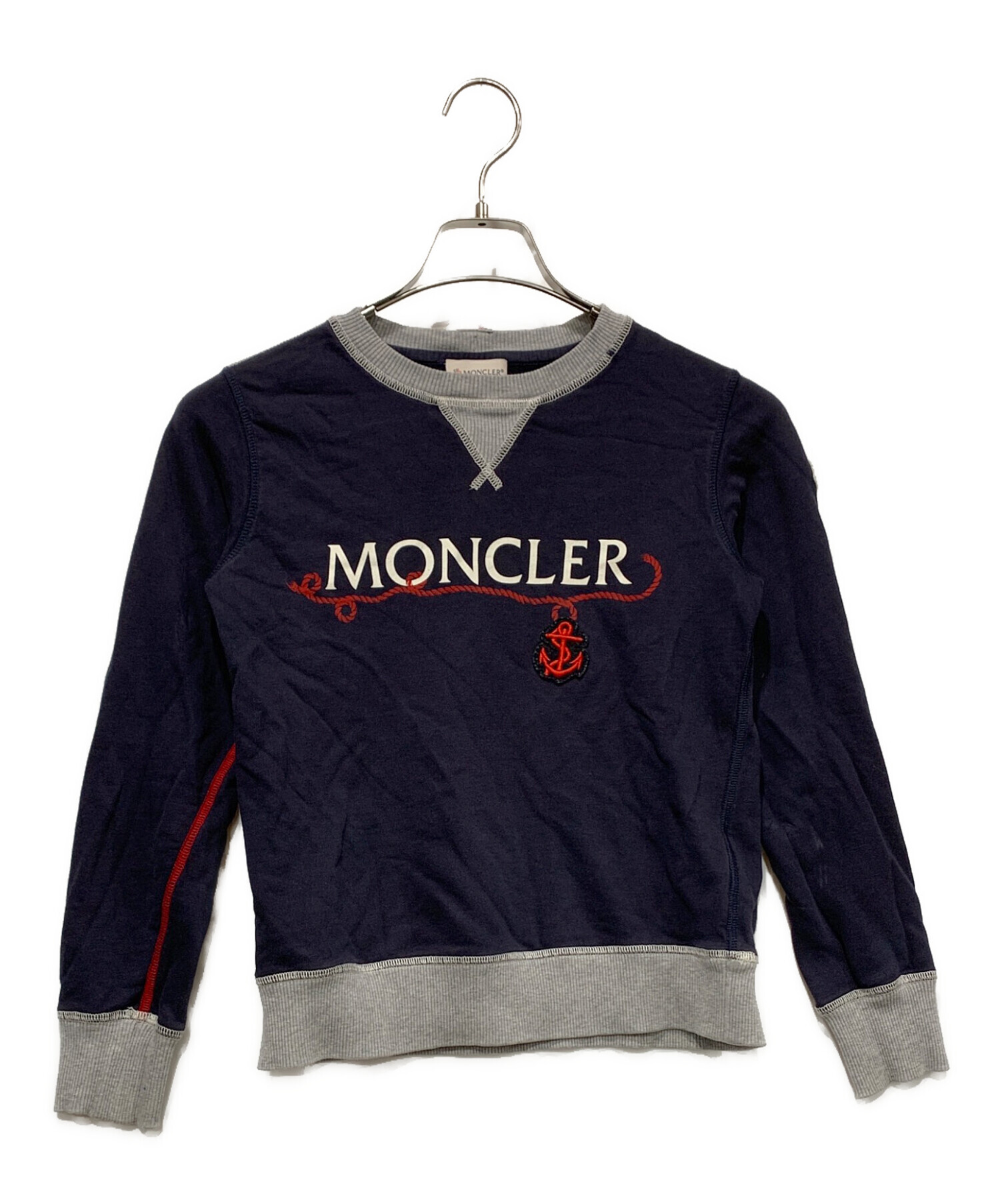 中古・古着通販】MONCLER (モンクレール) MAGLIA GIROCOLLO ネイビー
