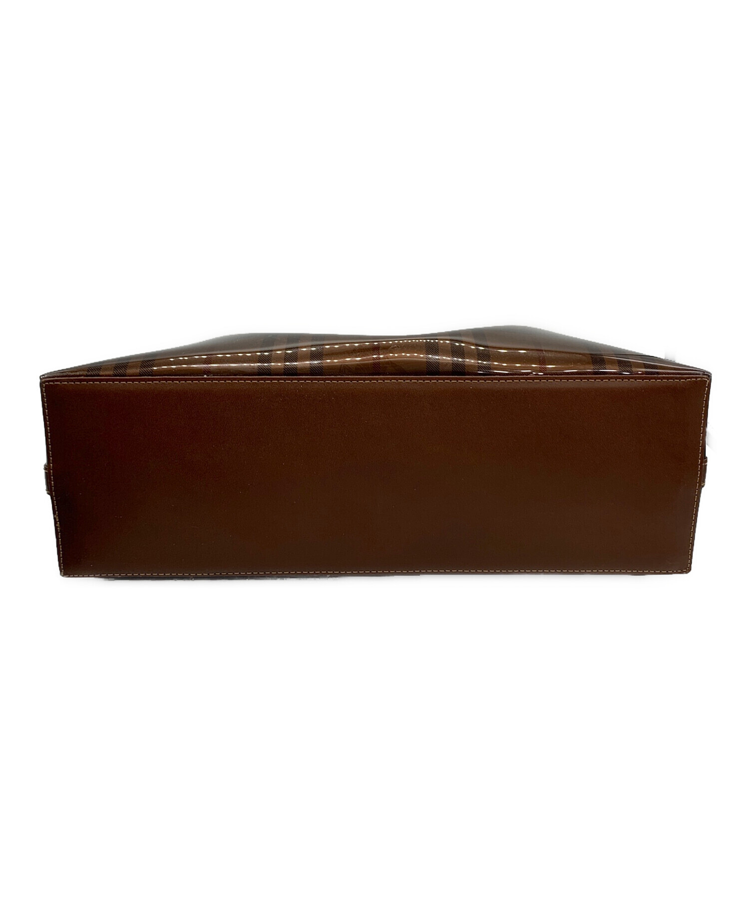 中古・古着通販】BURBERRY (バーバリー) クリアトートバッグ ブラウン