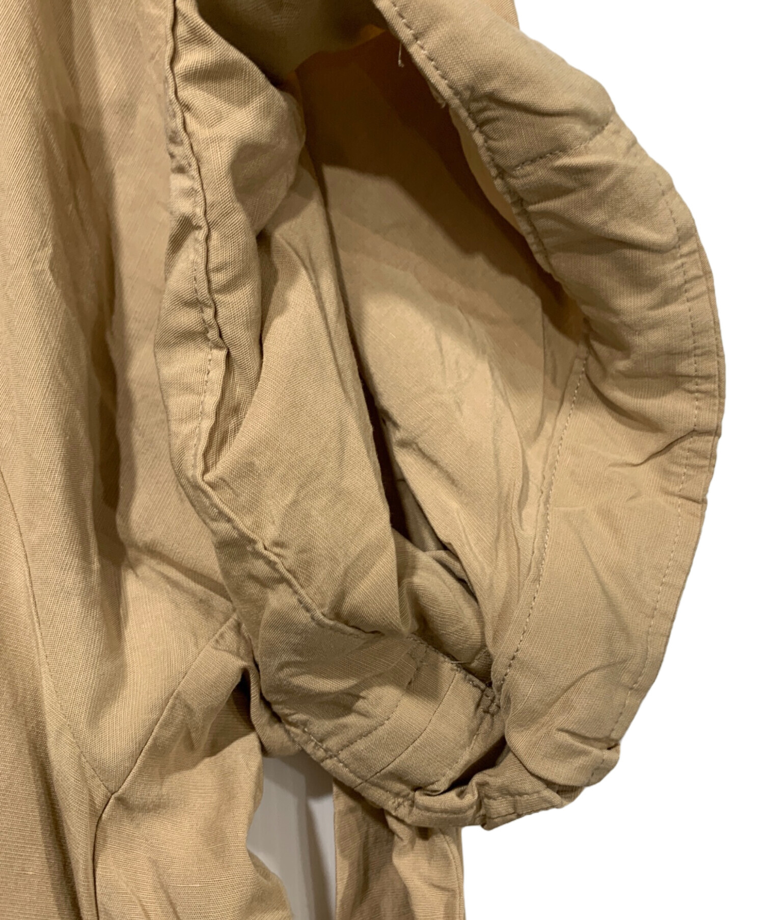 新品タグ付き　ebure 半袖 カットソー ワンピース ライトベージュ 38 中古・古着通販】ebure (エブール) 半袖ワンピース ベージュ サイズ:36