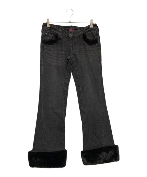 中古・古着通販】9090 (9090) ローライズデニムパンツ ブラック サイズ
