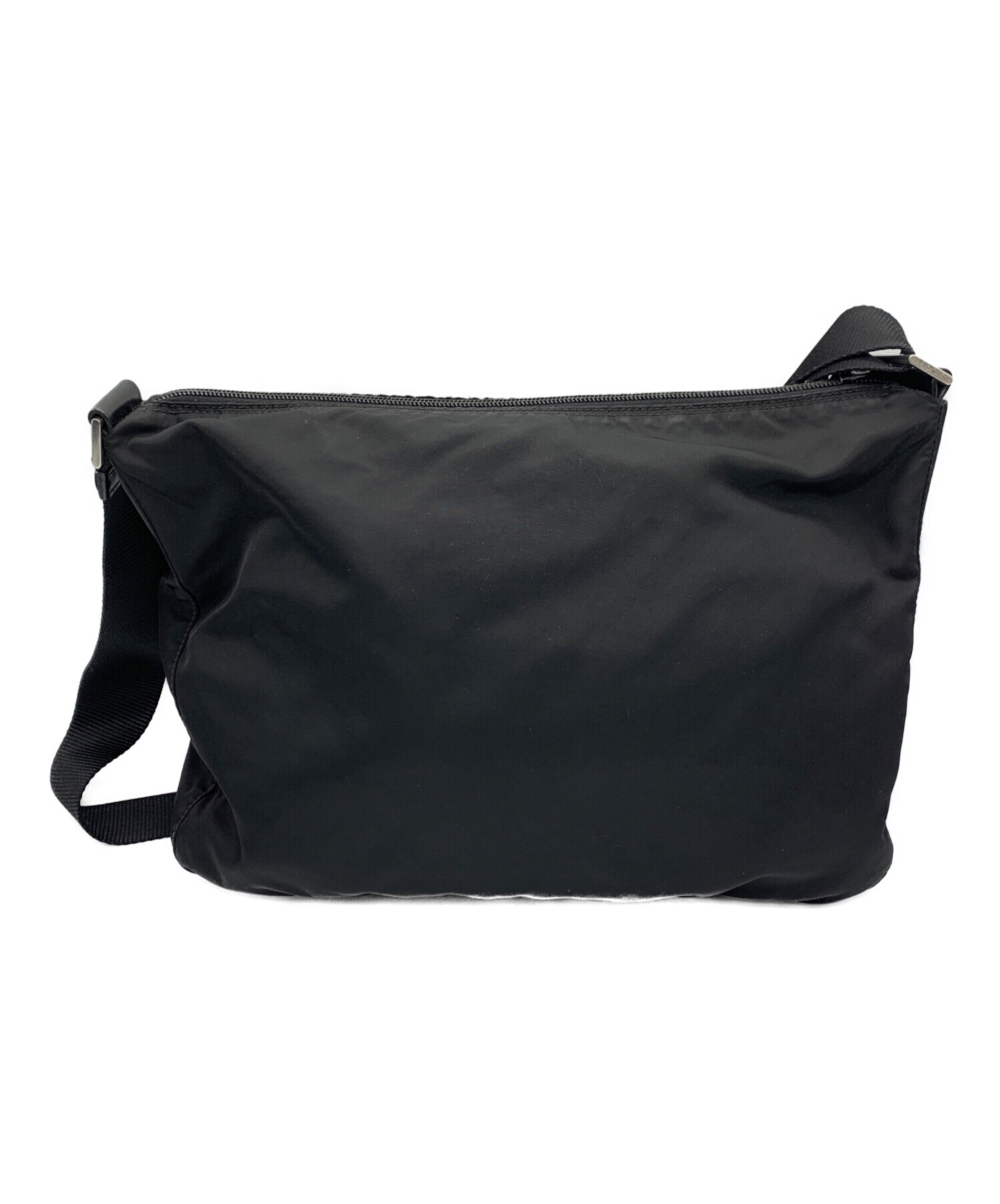 中古・古着通販】PRADA (プラダ) ナイロンショルダーバッグ ブラック 