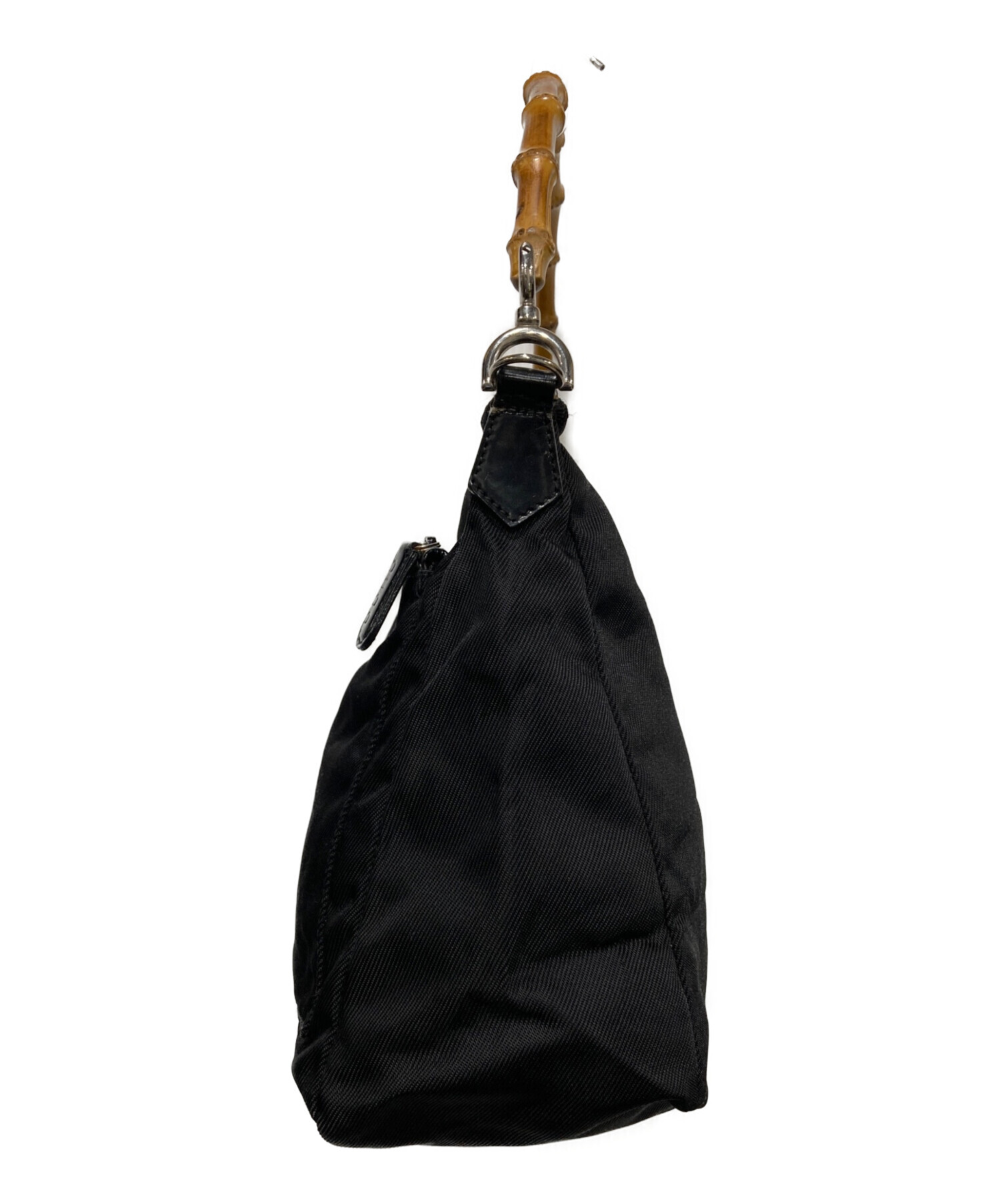 中古・古着通販】GUCCI (グッチ) バンブー2WAYバッグ ブラック