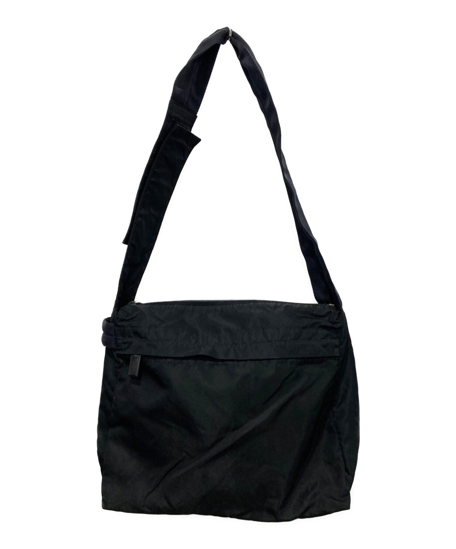 未使用 プラダ ショルダーバッグ ブラック 中古・古着通販】PRADA (プラダ) ショルダーバッグ ブラック｜ブランド
