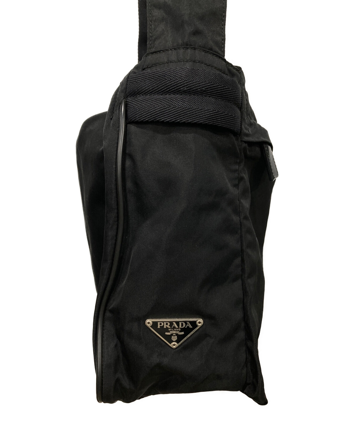 中古・古着通販】PRADA (プラダ) ショルダーバッグ ブラック｜ブランド