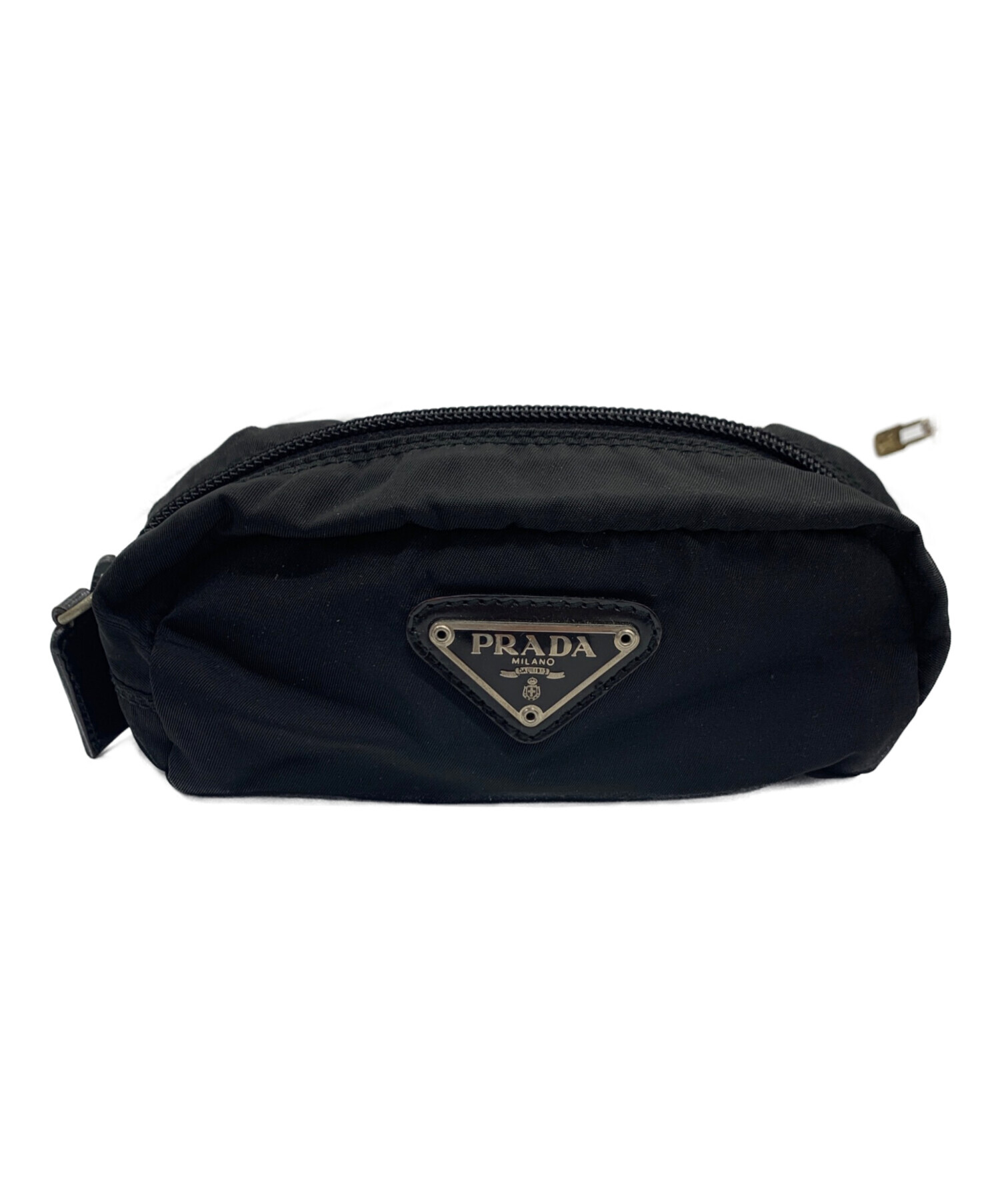 中古・古着通販】PRADA (プラダ) ナイロンポーチ ブラック｜ブランド