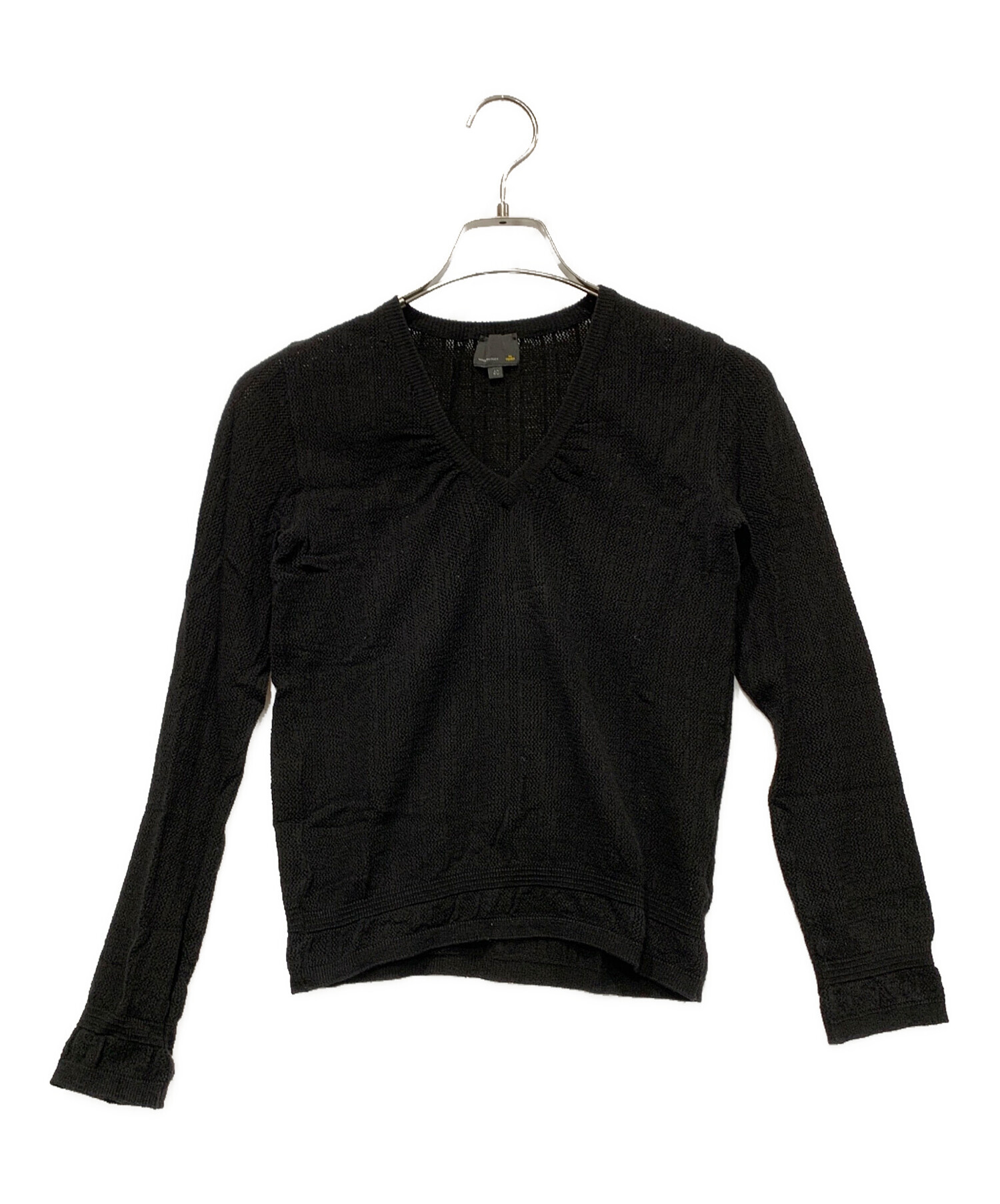 中古・古着通販】FENDI (フェンディ) 薄手ニット ブラック サイズ:SIZE 