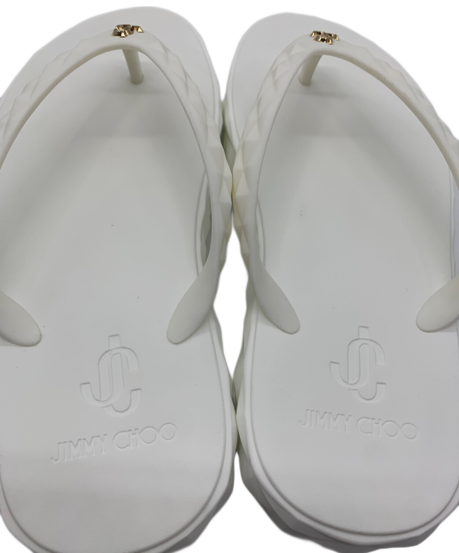 JIMMY CHOO ミュールサンダル 中古・古着通販】JIMMY CHOO (ジミーチュウ) diamond flip flop