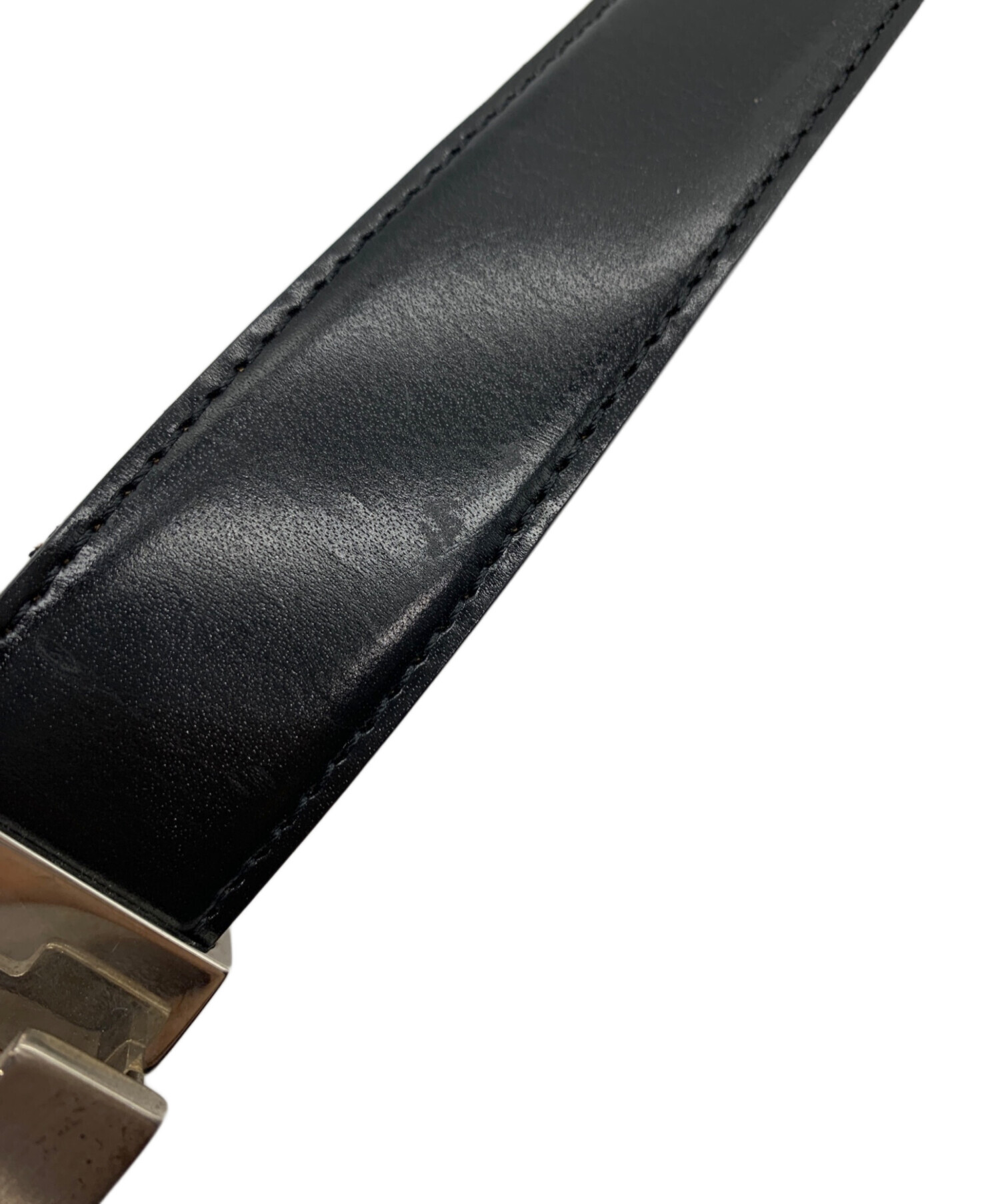 中古・古着通販】BVLGARI (ブルガリ) スクエアバックル ベルト 中古・古着通販】BVLGARI (ブルガリ) スクエアバックル ベルト