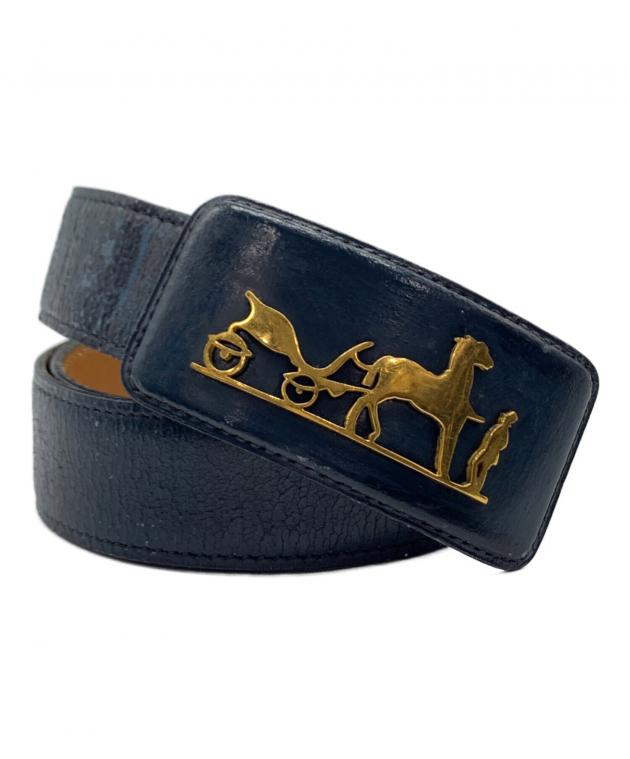 中古・古着通販】HERMES (エルメス) ベルト ネイビー｜ブランド・古着