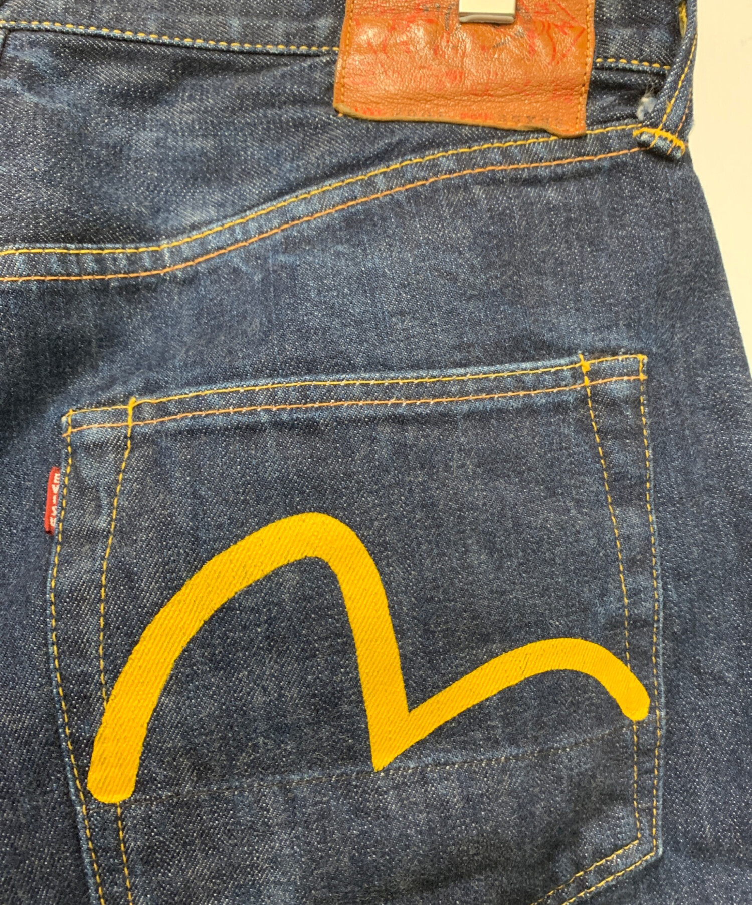 エビスジーンズ サイズ35X35 中古 中古・古着通販】EVISU (エヴィス) デニムパンツ ネイビー サイズ:W35