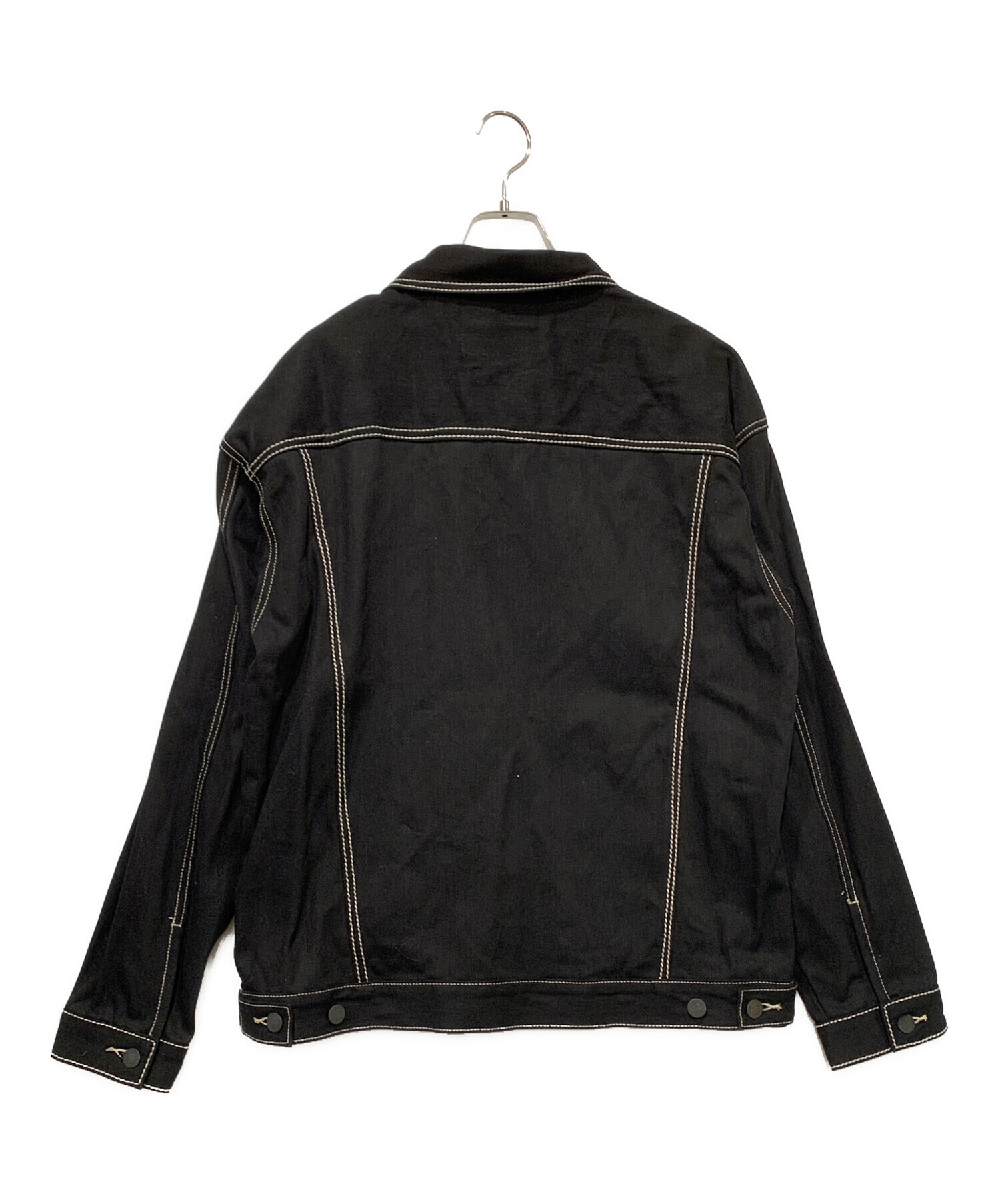 中古・古着通販】glamb (グラム) デニムジャケット ブラック サイズ