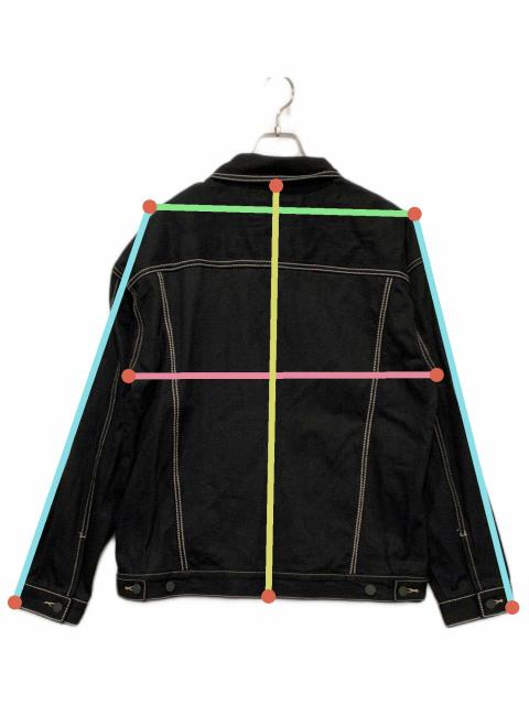 中古・古着通販】glamb (グラム) デニムジャケット ブラック サイズ