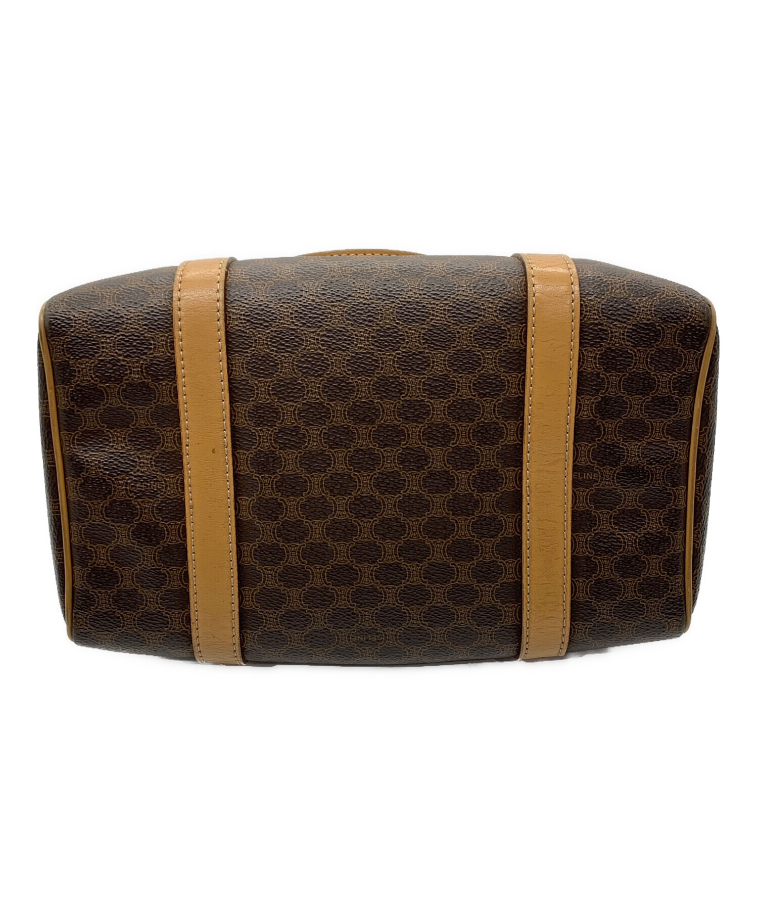 中古・古着通販】CELINE (セリーヌ) マカダム ミニボストンバッグ 中古・古着通販】CELINE (セリーヌ) マカダム ミニボストンバッグ