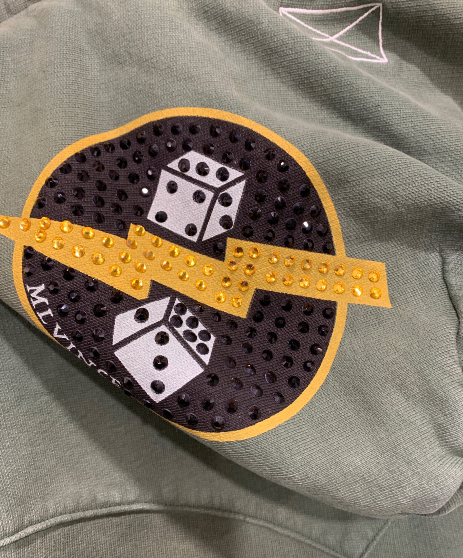 中古・古着通販】MLVINCE (メルヴィンス) ARMY ラインストーン ジップ 