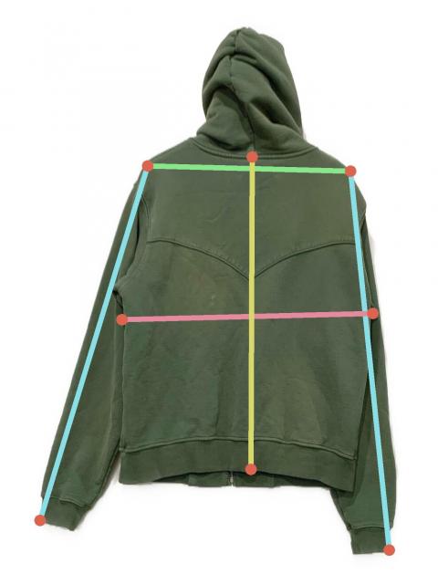 中古・古着通販】MLVINCE (メルヴィンス) ARMY ラインストーン ジップ 