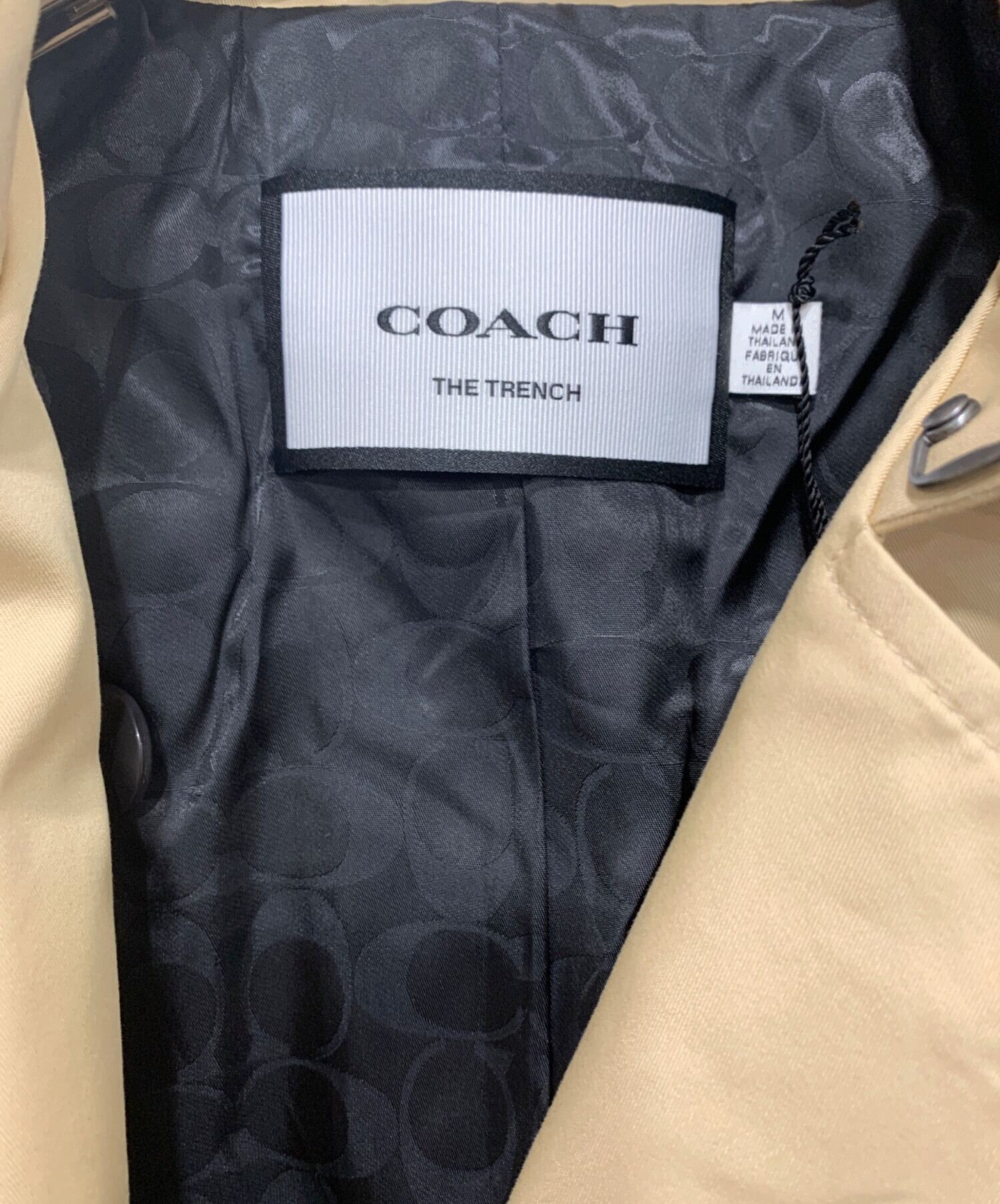 中古・古着通販】COACH (コーチ) ショートトレンチコート ベージュ