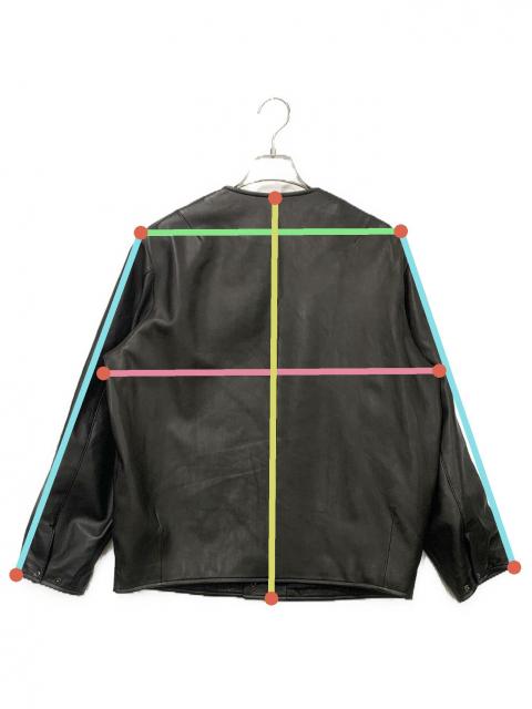 中古・古着通販】EDIFICE (エディフィス) レザージャケット ブラック