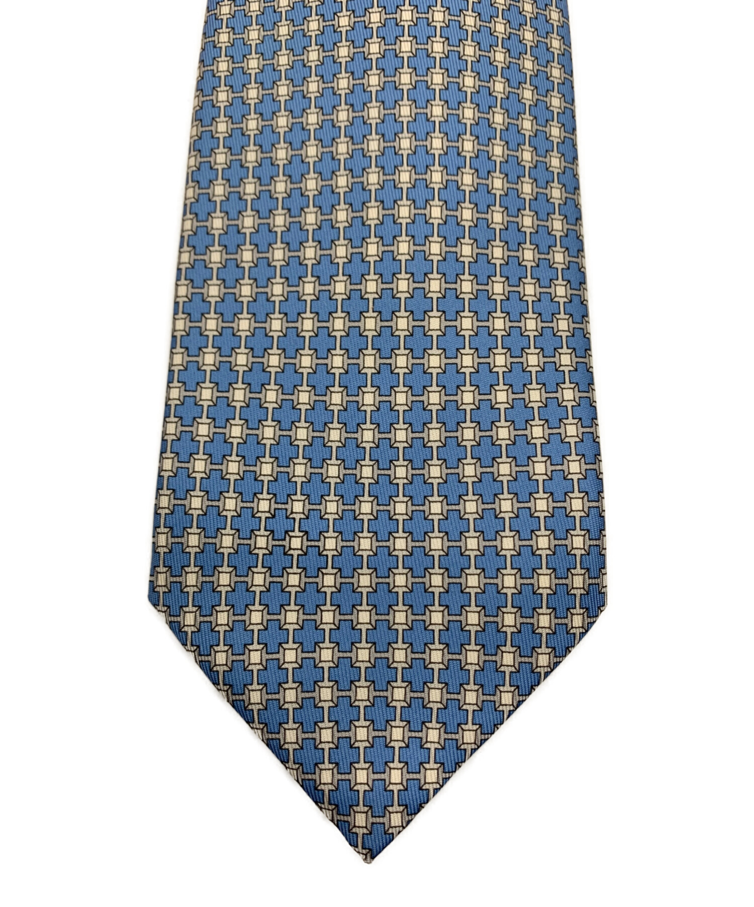 中古・古着通販】HERMES (エルメス) CRAVATE TWILL TIE 8 スカイブルー