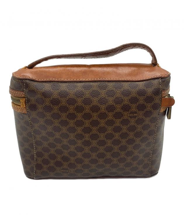 セリーヌ　バニティバッグ 中古・古着通販】CELINE (セリーヌ) マカダム バニティバッグ ブラウン