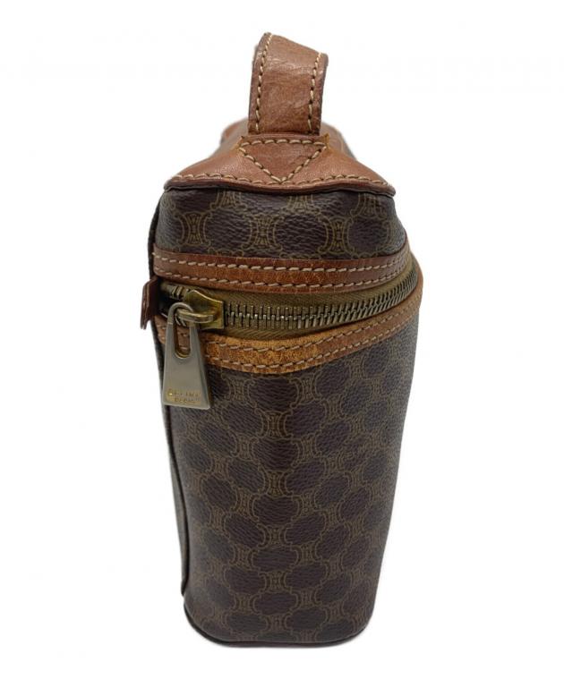 中古・古着通販】CELINE (セリーヌ) マカダム バニティバッグ ブラウン