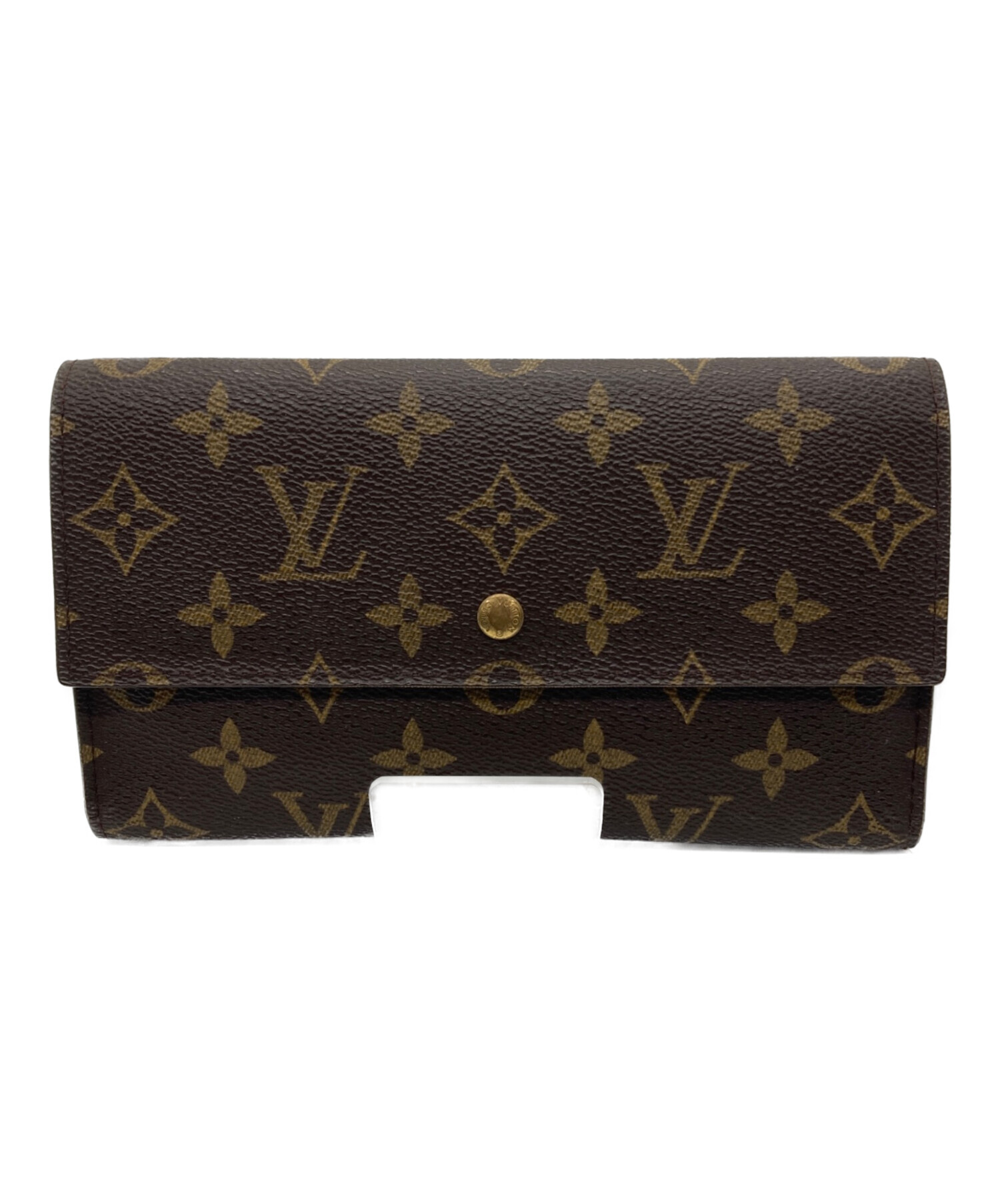 中古・古着通販】LOUIS VUITTON (ルイ ヴィトン) 3つ折り財布 ブラウン