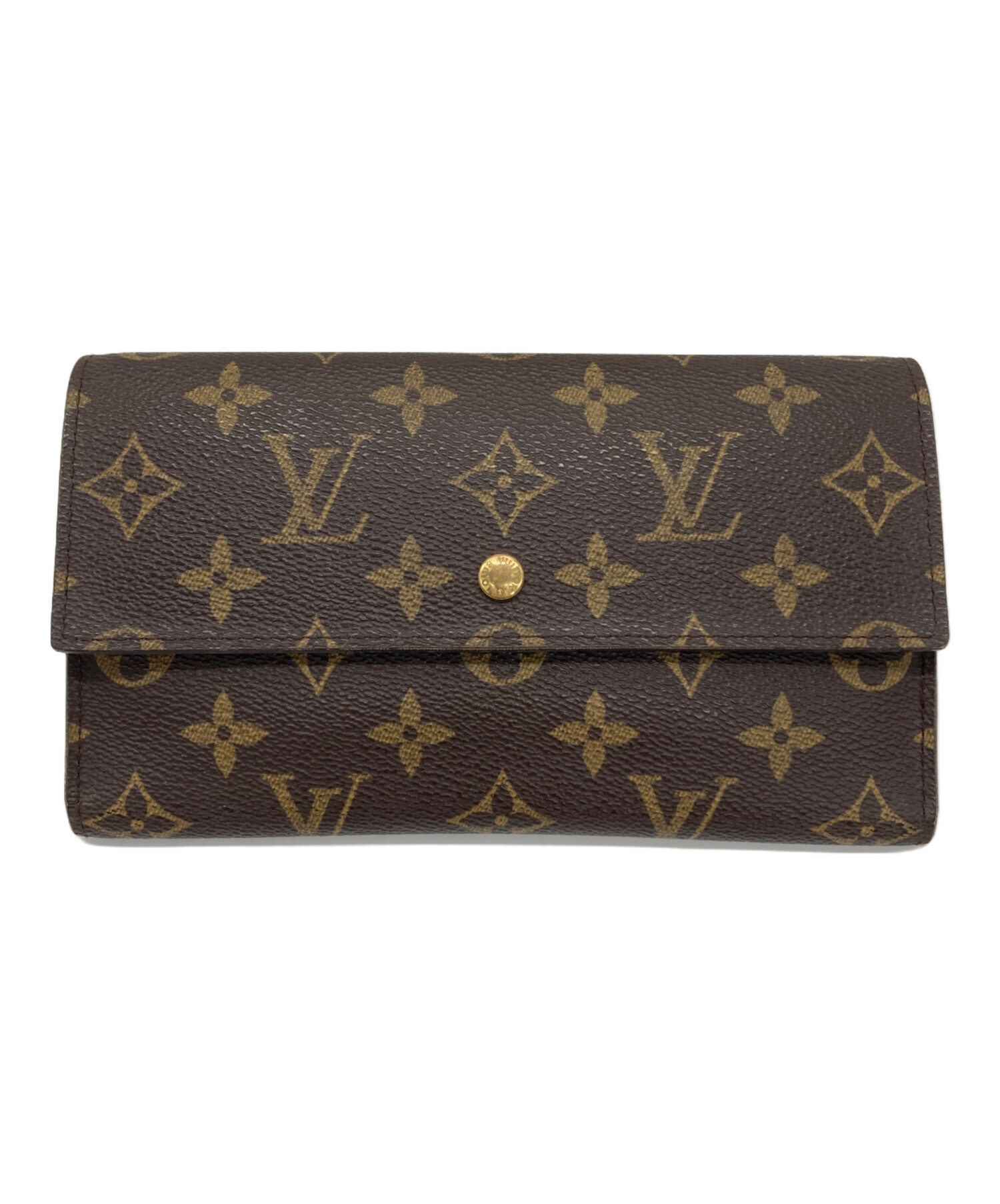 中古・古着通販】LOUIS VUITTON (ルイ ヴィトン) 3つ折り財布 ブラウン