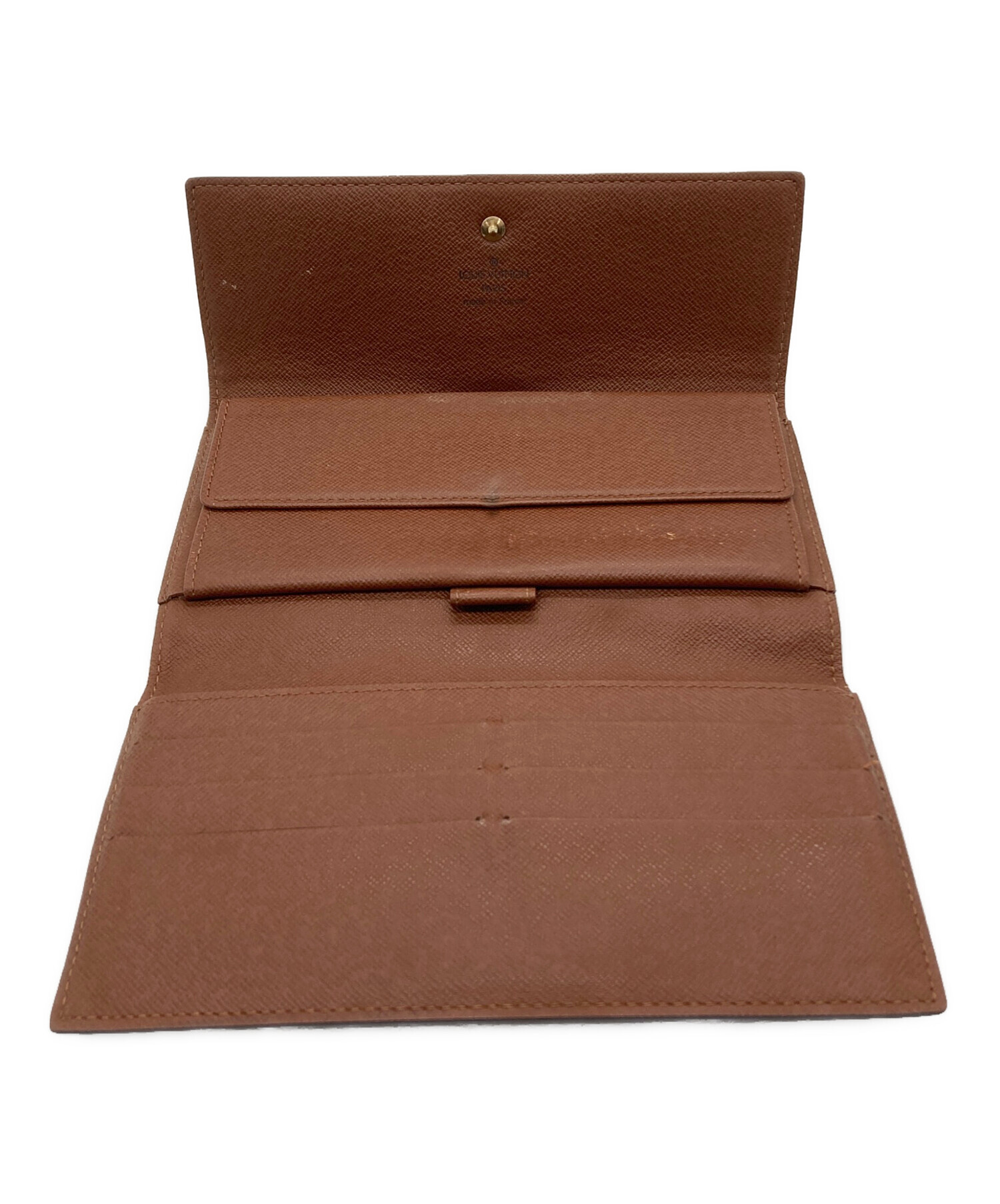 【中古品】ルイ・ヴィトン 三つ折り財布 ブラウン　LOUISVUITTON 正規 中古・古着通販】LOUIS VUITTON (ルイ ヴィトン) 3つ折り財布 ブラウン