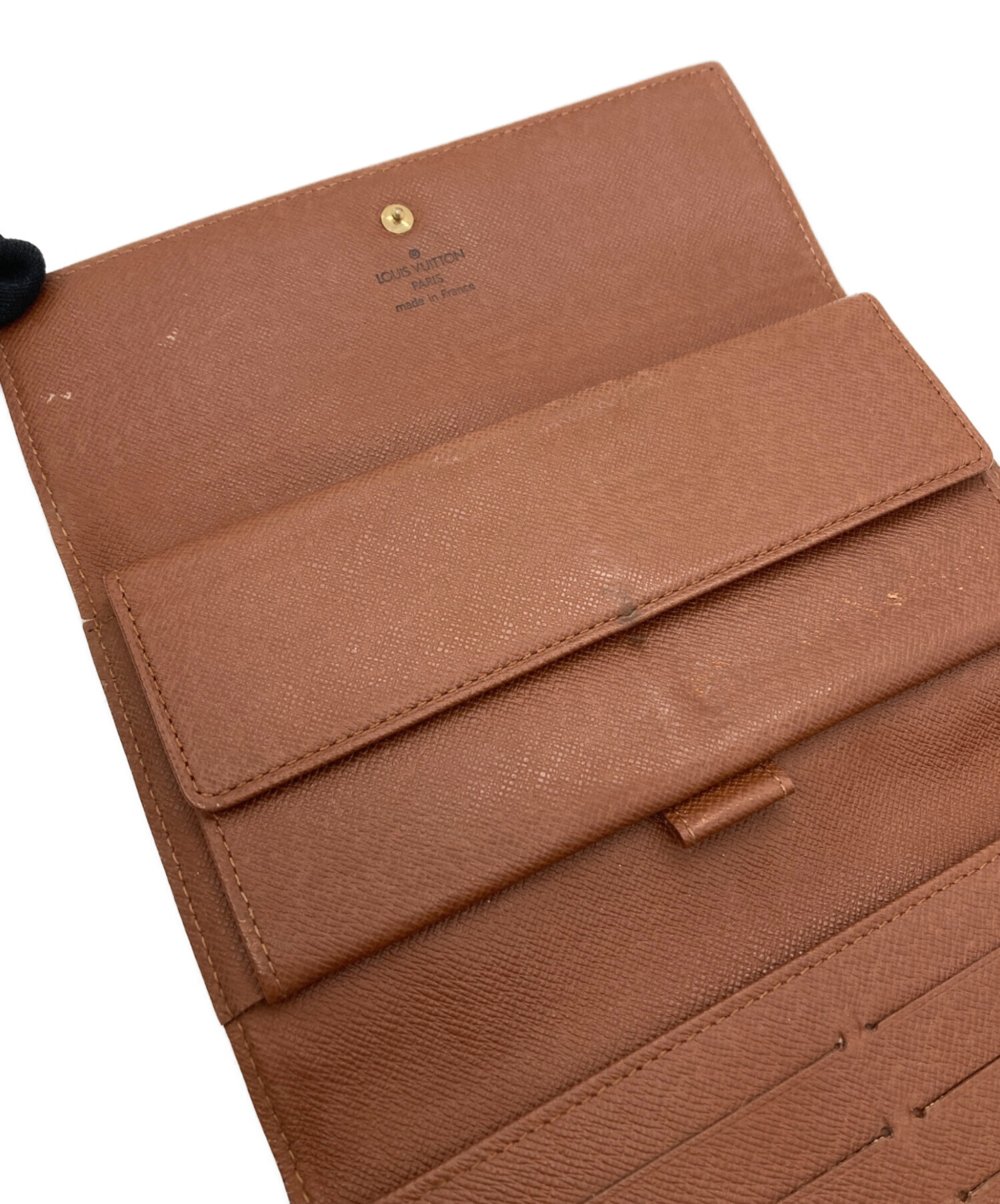 未使用品　箱付き　LOUIS VUITTON 三つ折り財布　モノグラム　ブラウン 中古・古着通販】LOUIS VUITTON (ルイ ヴィトン) 3つ折り財布 ブラウン