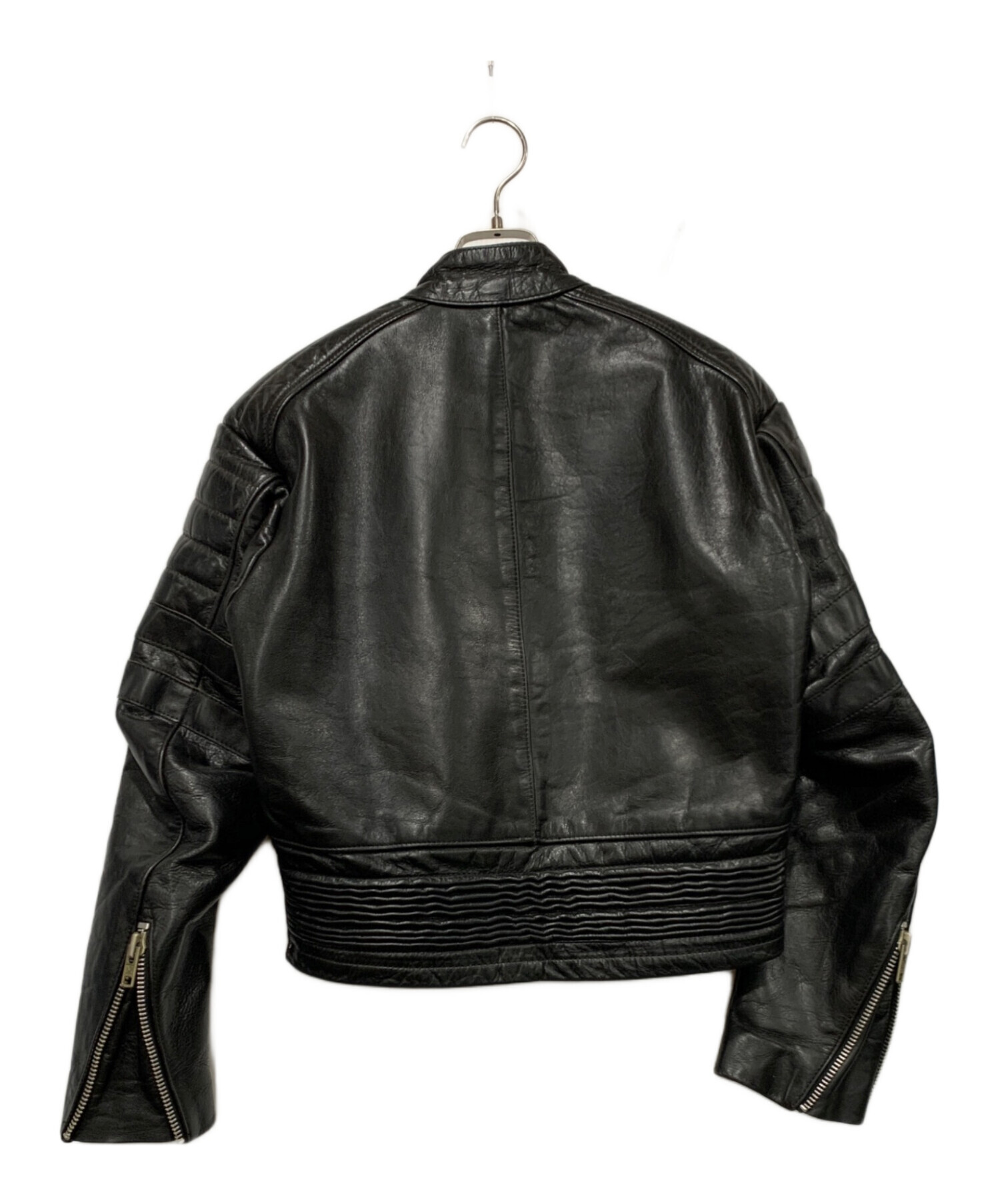 中古・古着通販】VANSON (バンソン) TCライダースジャケット ブラック