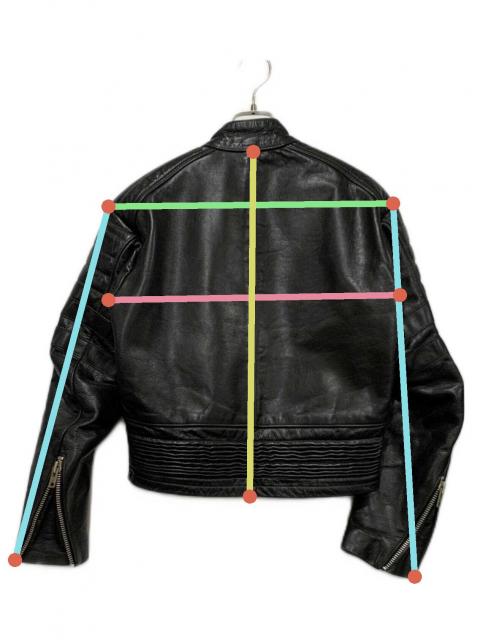 中古・古着通販】VANSON (バンソン) TCライダースジャケット ブラック