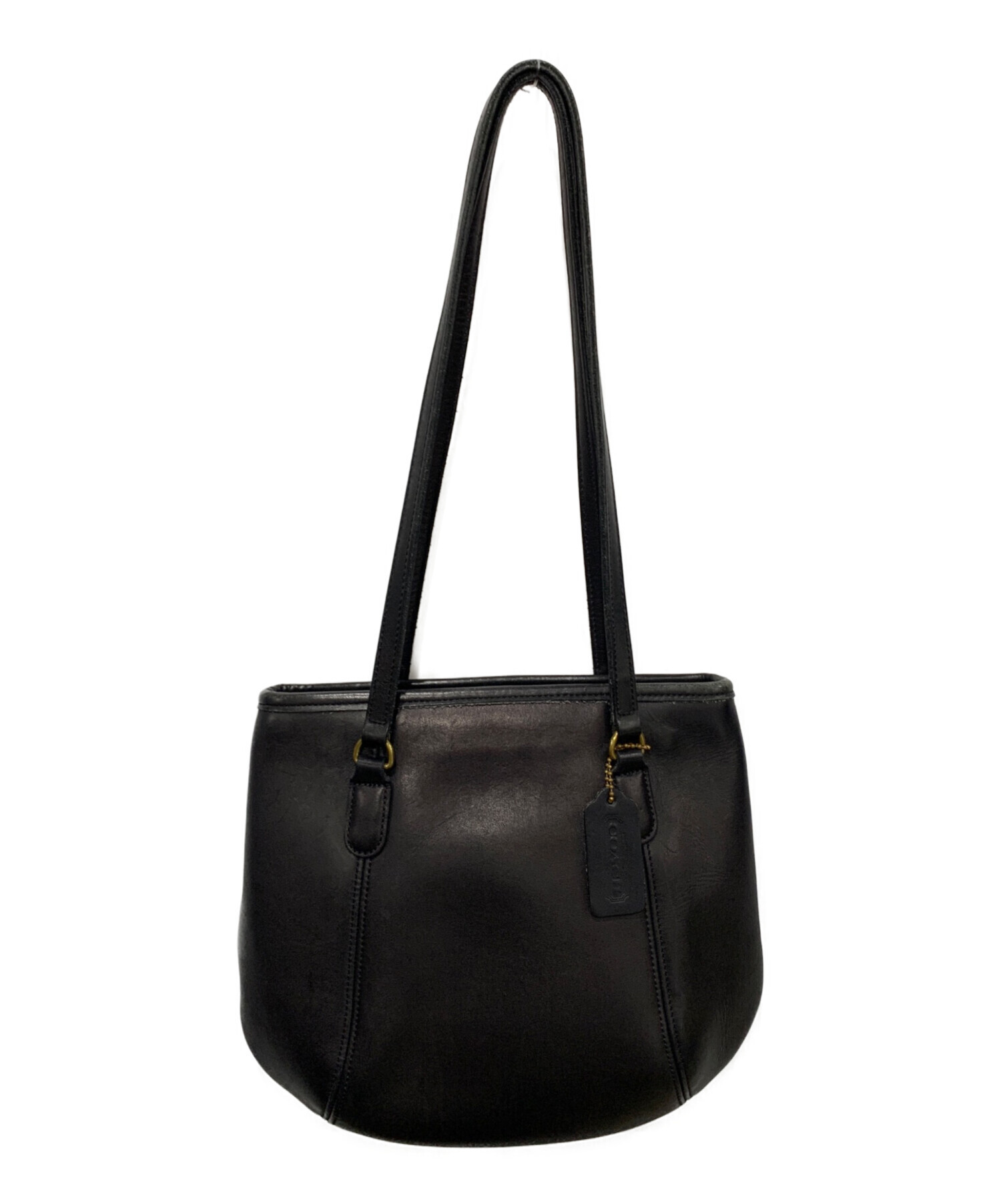 未使用　COACH ブラック ショルダーバッグ 中古・古着通販】COACH (コーチ) ショルダーバッグ ブラック｜ブランド