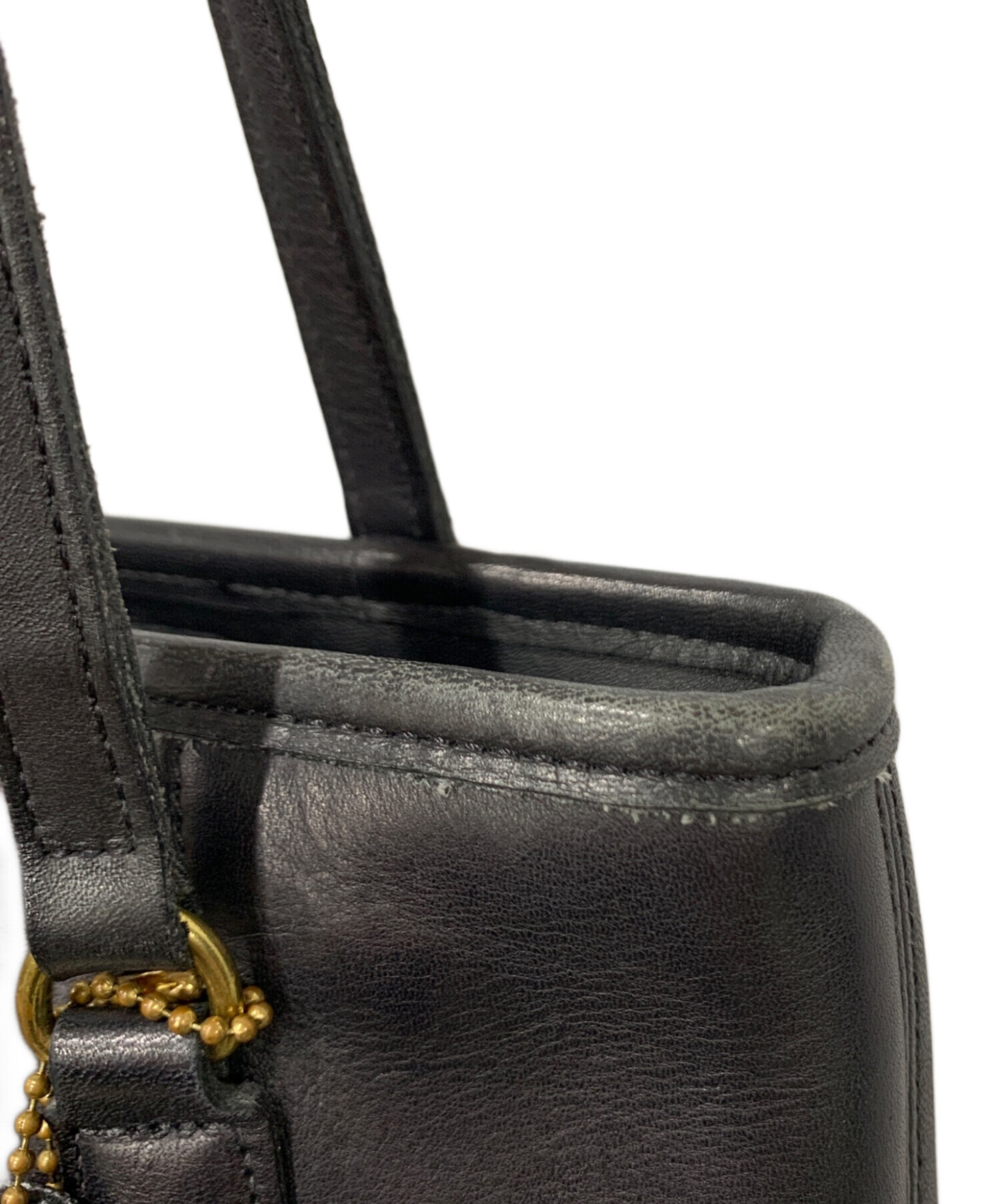 未使用　COACH ブラック ショルダーバッグ 中古・古着通販】COACH (コーチ) ショルダーバッグ ブラック｜ブランド